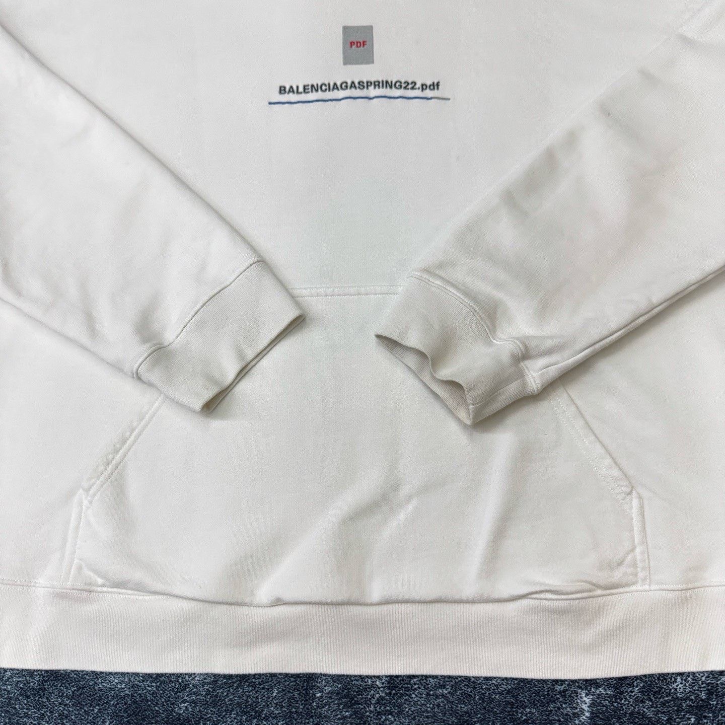 Balenciaga Balenciaga White Hoodie S Men Size US S / EU 44-46 / 1 - 2 Thumbnail