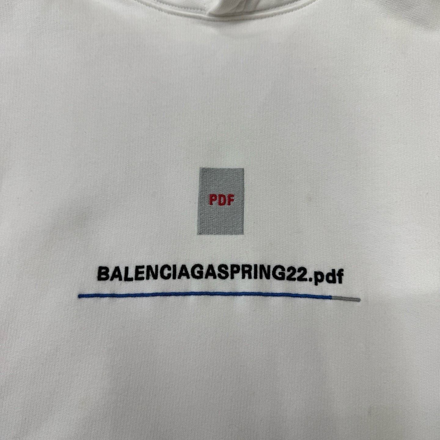 Balenciaga Balenciaga White Hoodie S Men Size US S / EU 44-46 / 1 - 5 Thumbnail