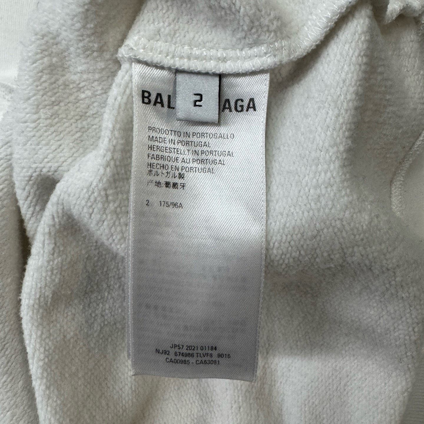Balenciaga Balenciaga White Hoodie S Men Size US S / EU 44-46 / 1 - 4 Thumbnail