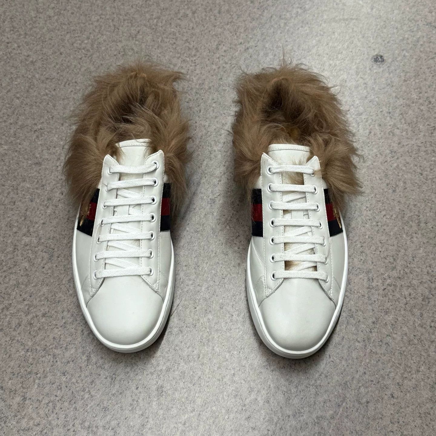 Gucci Gucci White Lowtop Sneakers 45.5 Women Size US 11.5 / EU 44-45 - 5 Thumbnail