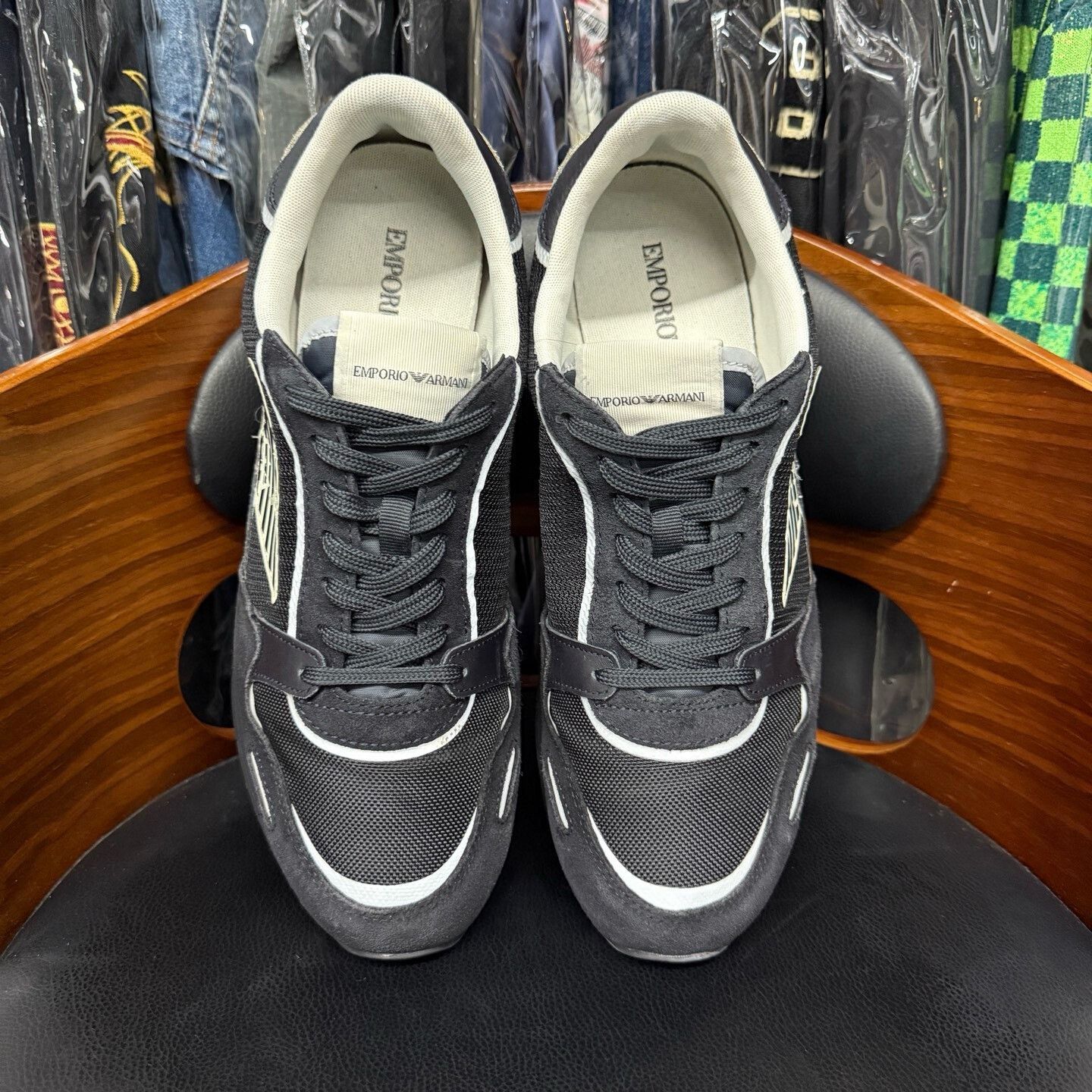 Armani Armani Casual Black Lowtop Sneakers 43 Men Size US 10 / EU 43 - 8 Thumbnail