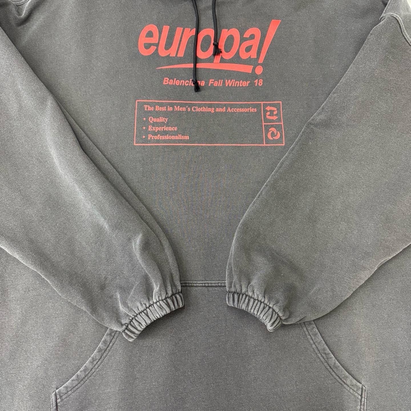 Balenciaga Balenciaga Distressed Gray Hoodie S Men Size US S / EU 44-46 / 1 - 2 Thumbnail