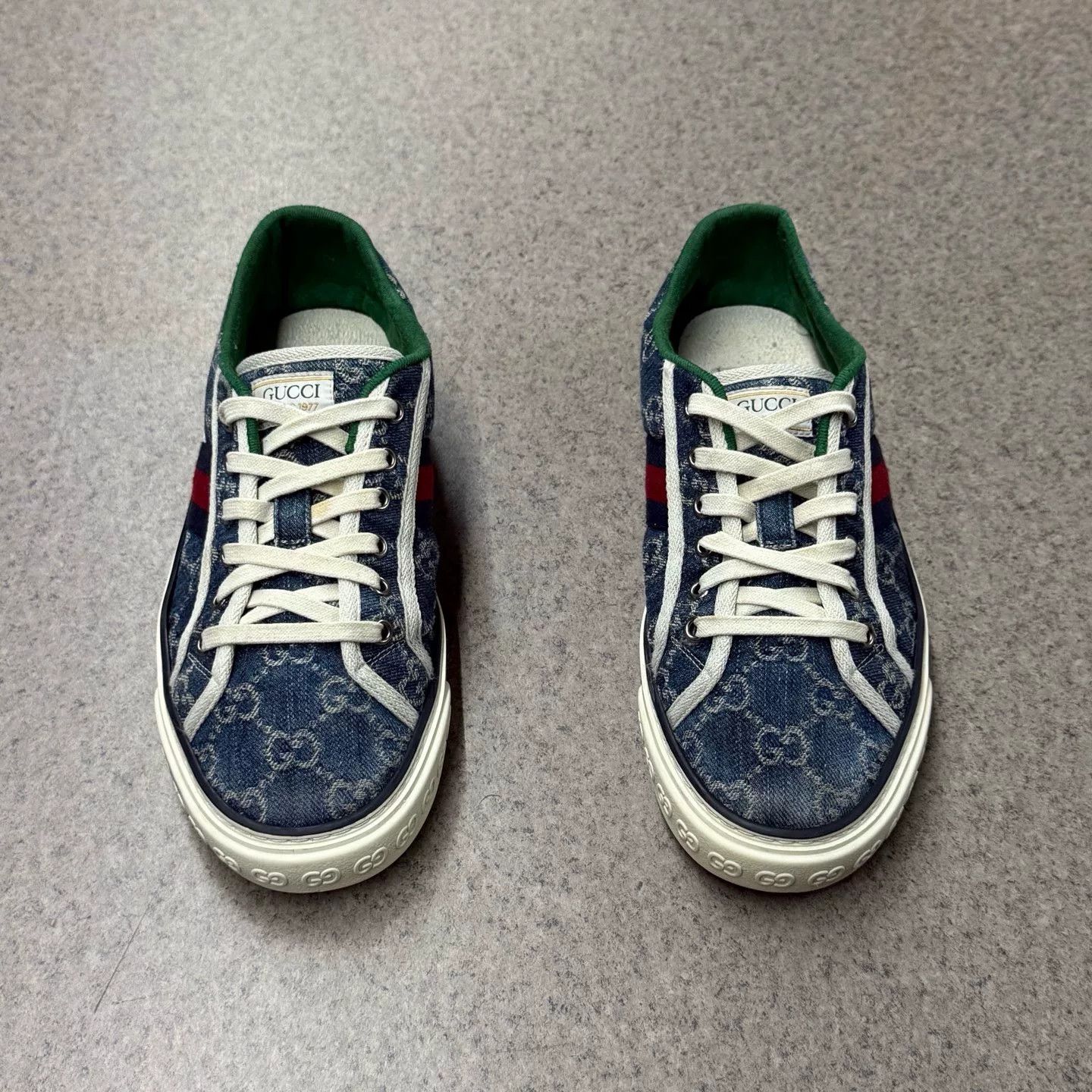 Gucci Gucci Tennis Denim Blue Lowtop Sneakers 40 Men Size US 7.5 / EU 40-41 - 5 Thumbnail