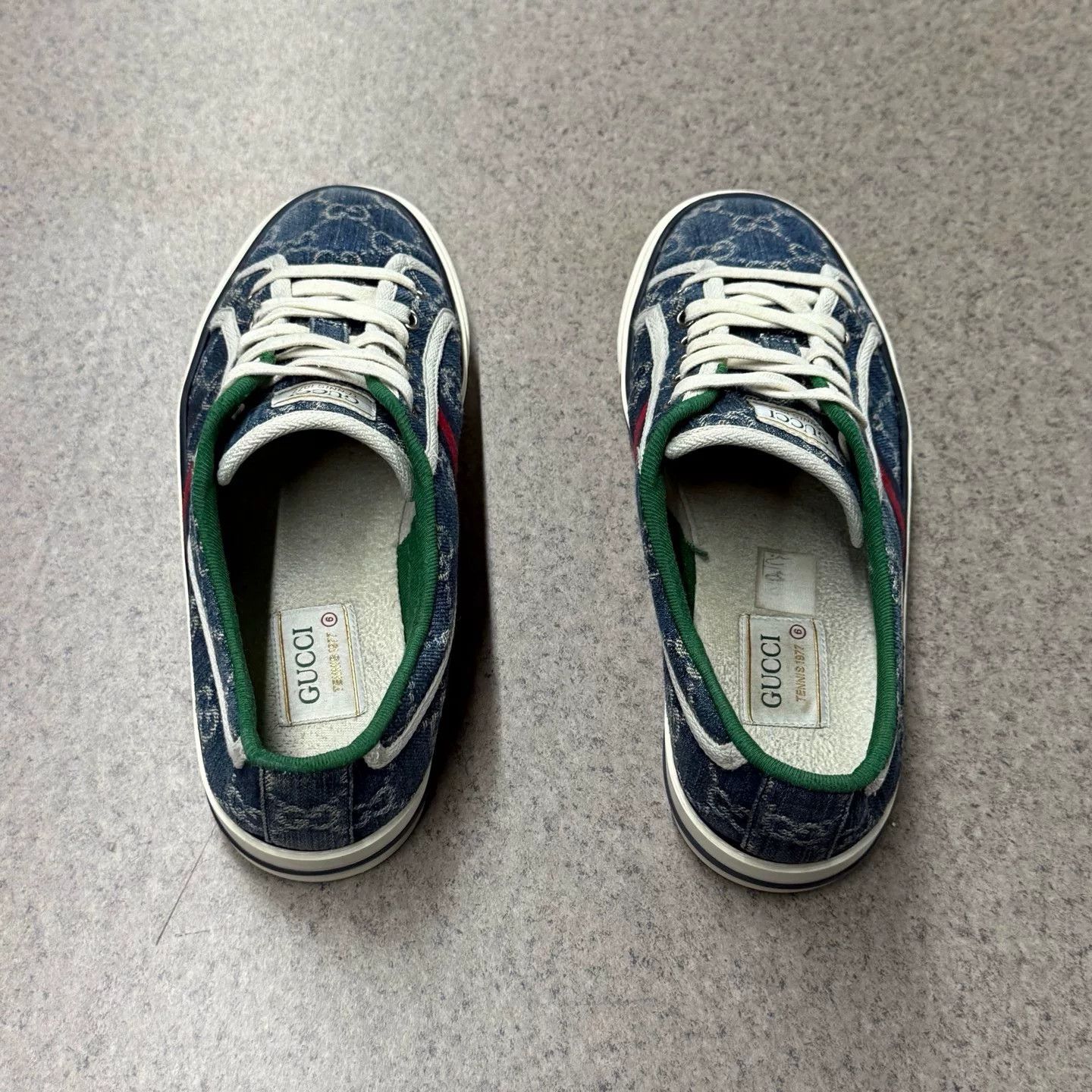 Gucci Gucci Tennis Denim Blue Lowtop Sneakers 40 Men Size US 7.5 / EU 40-41 - 8 Thumbnail