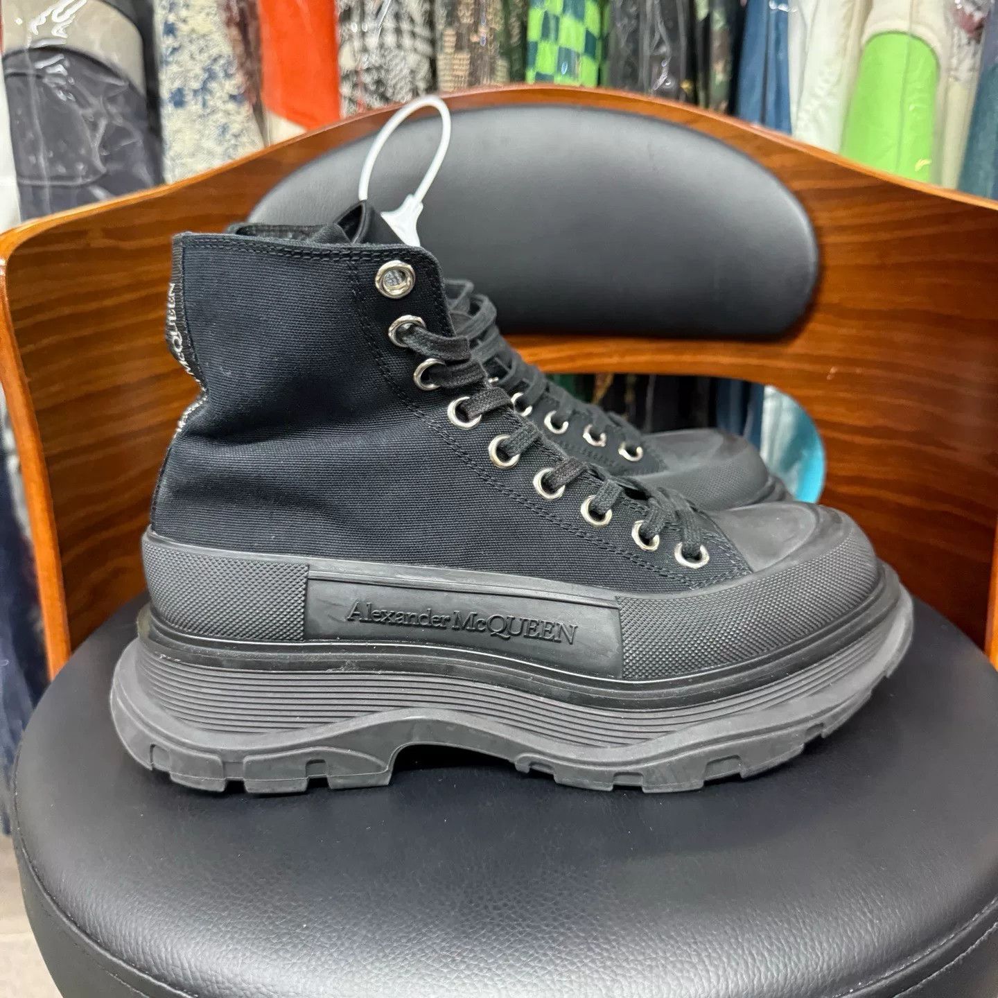 Alexander McQueen Alexander McQueen Black Boots 37 Women Size US 6.5 / IT 36.5 - 4 Thumbnail