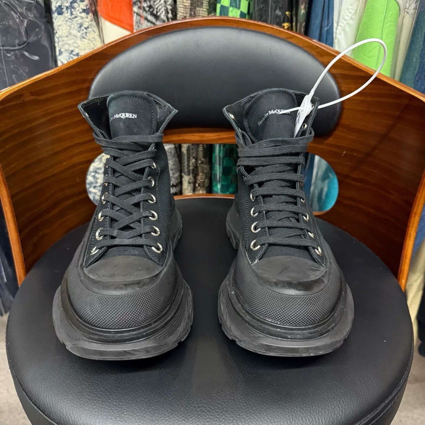 Alexander McQueen Alexander McQueen Black Boots 37 Women Size US 6.5 / IT 36.5 - 2 Thumbnail