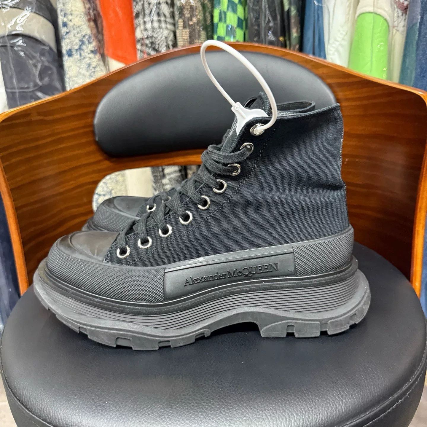 Alexander McQueen Alexander McQueen Black Boots 37 Women Size US 6.5 / IT 36.5 - 6 Thumbnail