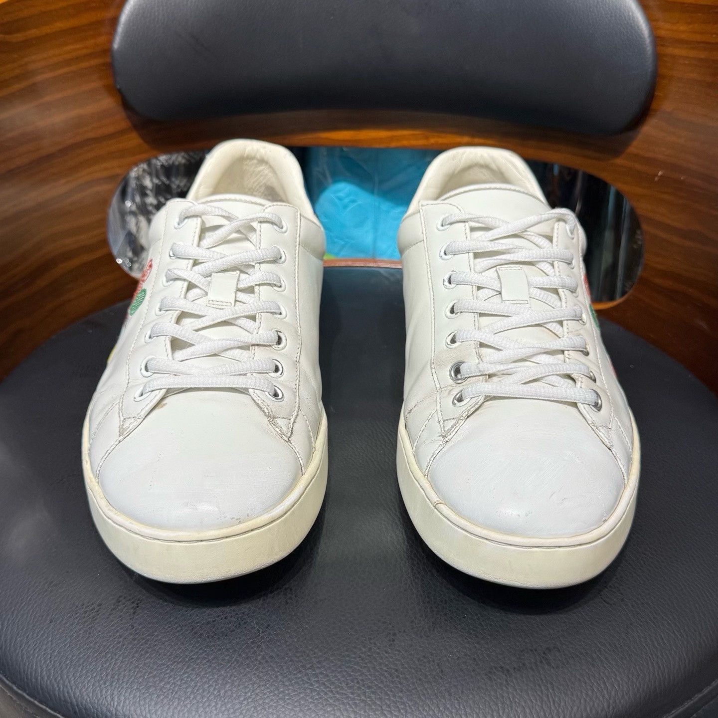 Gucci Gucci Tennis Graphic Blue Lowtop Sneakers 44 Men Size US 10.5 / EU 43-44 - 2 Thumbnail