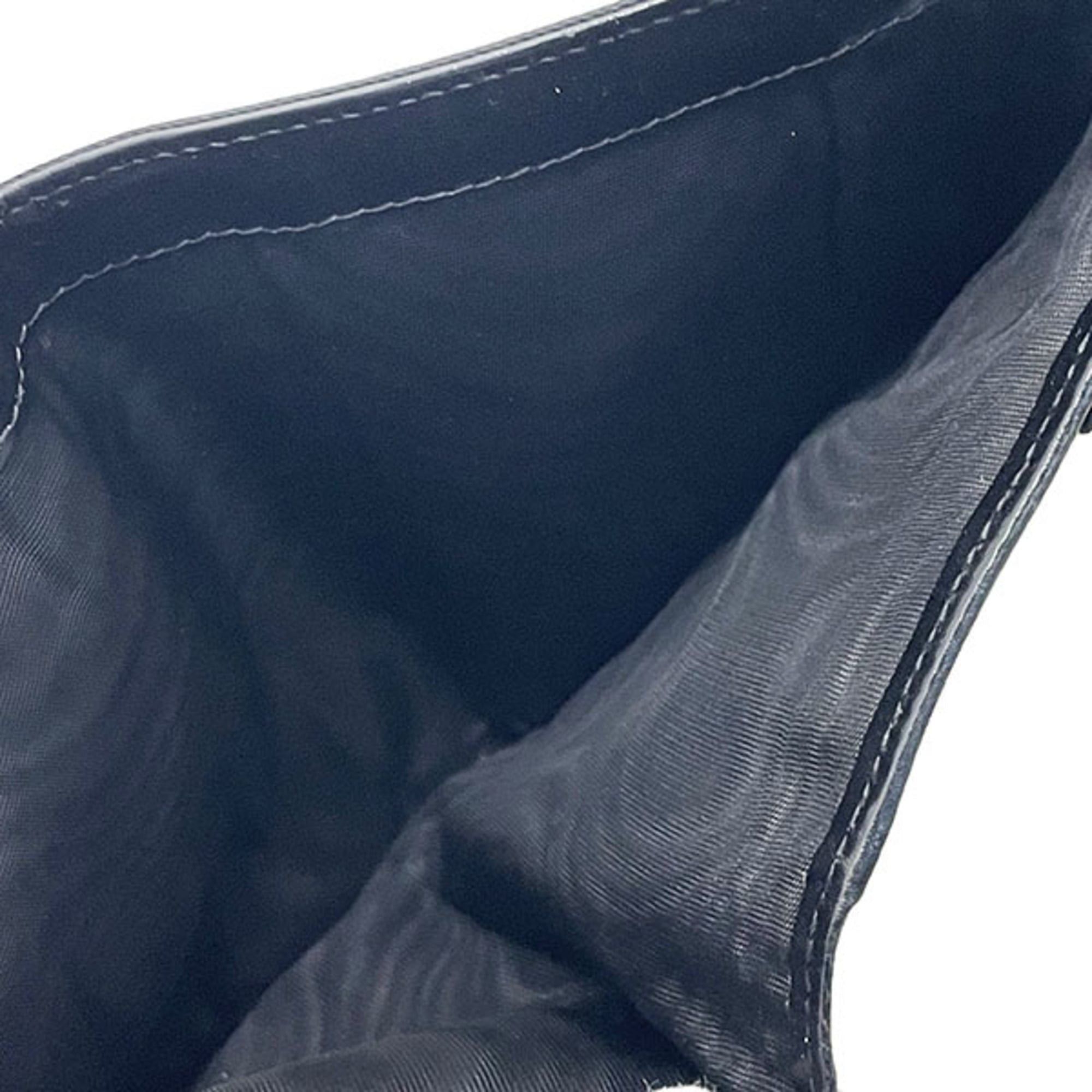 Prada Prada Round Plate Tri-fold Wallet, Nylon, Black, PRADA Compact Wallet NERO HWN-16389 Size ONE SIZE - 7 Thumbnail