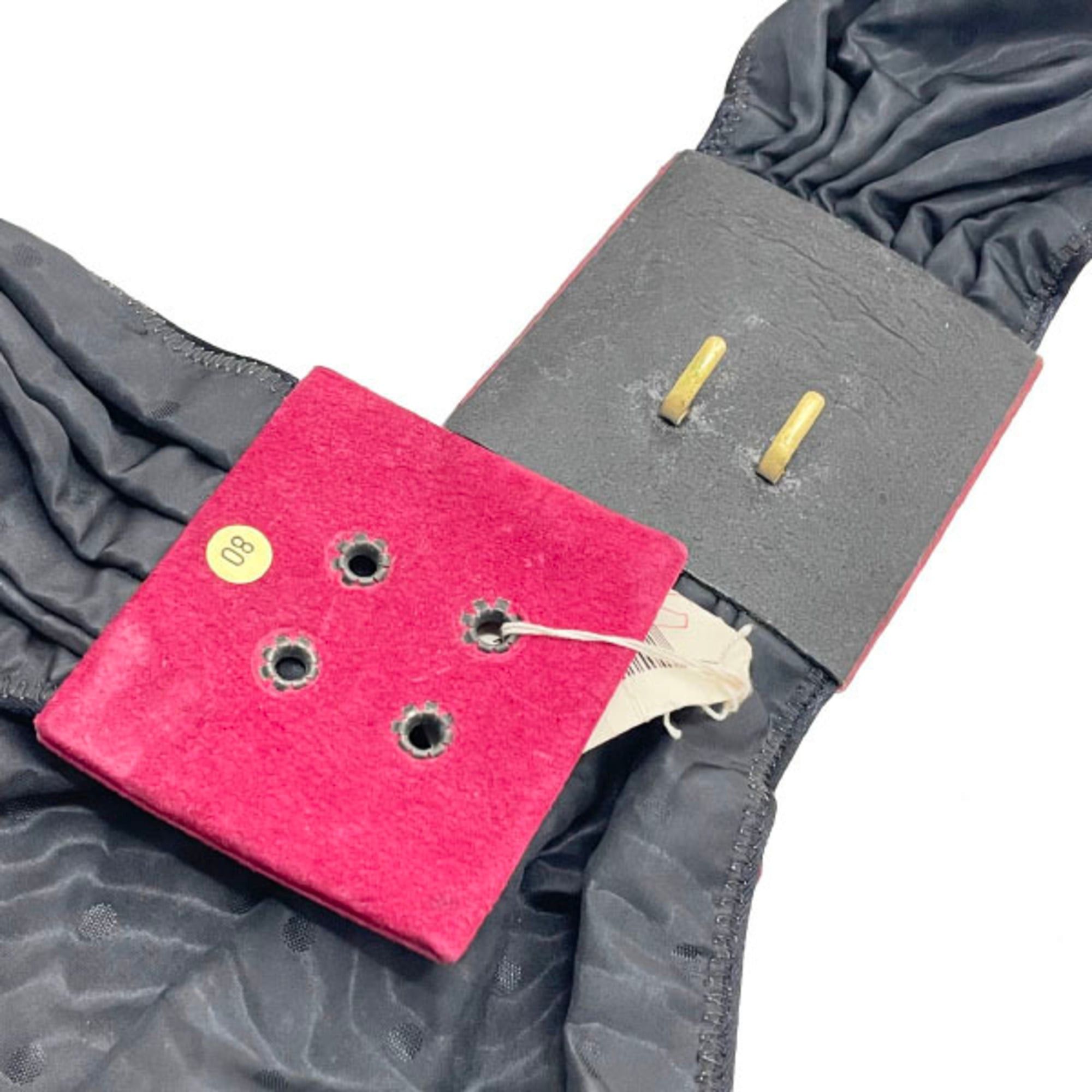 Loewe Loewe Anagram Belt, Women's Suede Red, Size 80cm, LOEWE Wide Gathered, Pleated, Waist-defining, NN-16621 Size ONE SIZE - 6 Thumbnail