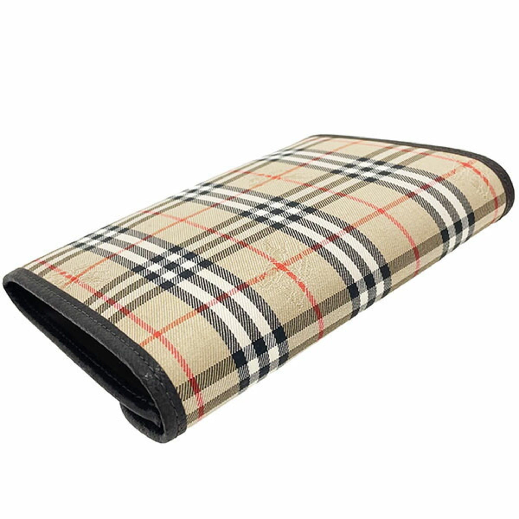 Burberry Burberry Pouch, Check Multi-Pouch, Canvas and Leather, Beige Dark Brown, BURBERRY Burberrys, Multi-Case, XW-16885 Size ONE SIZE - 3 Thumbnail