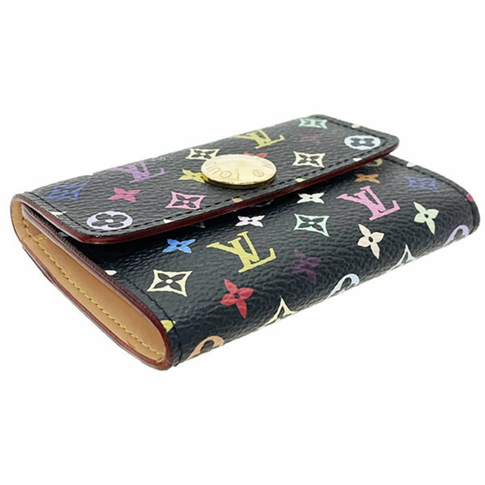 Louis Vuitton Louis Vuitton Monogram Multicolor Coin Case, Porte Monnaie Cozy, Noir Black, M60007, LOUIS VUITTON Purse, Women's, AK-16848 Size ONE SIZE - 3 Thumbnail