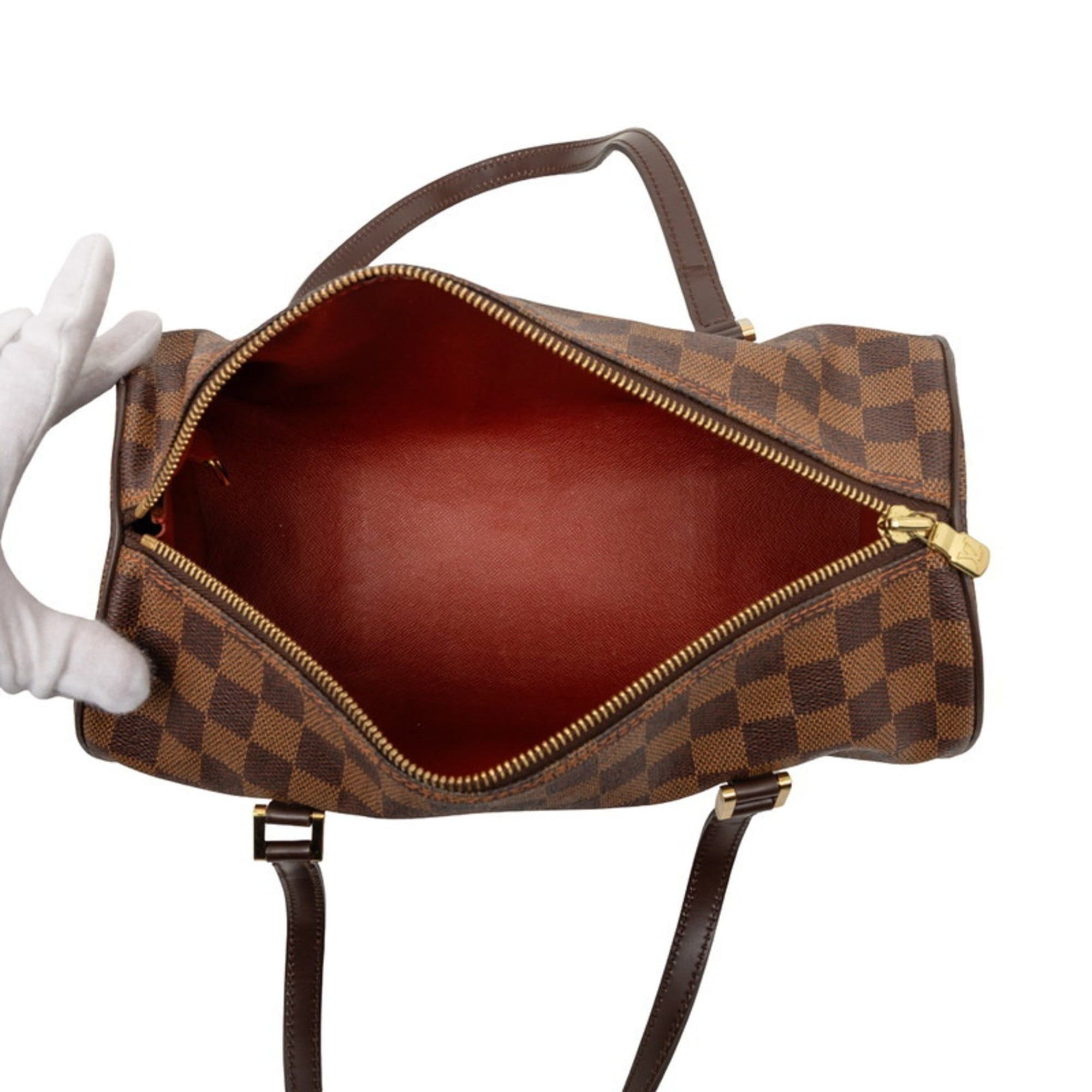 Louis Vuitton Louis Vuitton Damier Papillon 30 Handbag N51303 Brown Leather Women's LOUIS VUITTON Size ONE SIZE - 4 Thumbnail