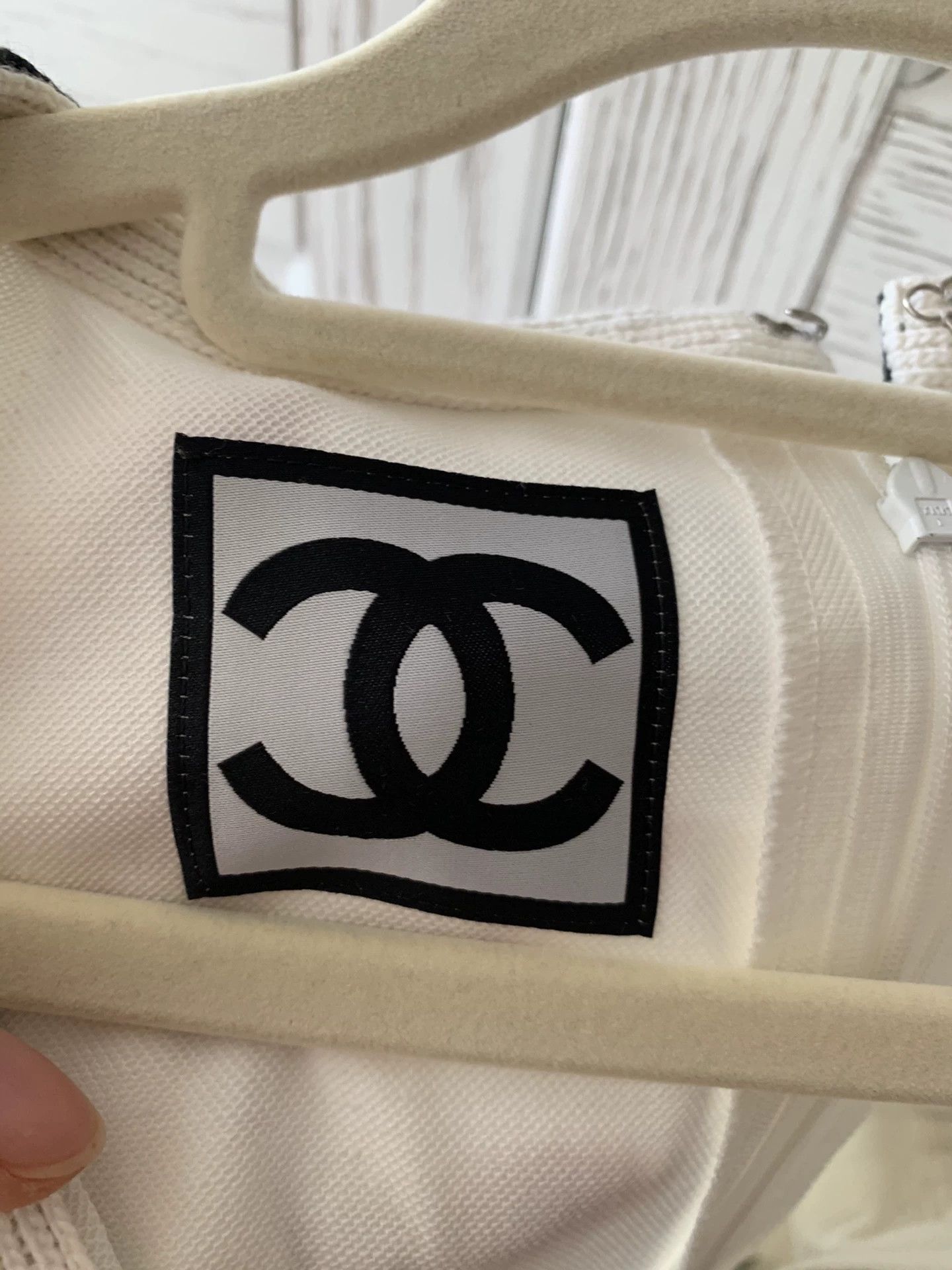 Chanel Chanel Vintage White Denim Skirt Size 38" / US 16 / IT 52 - 3 Thumbnail