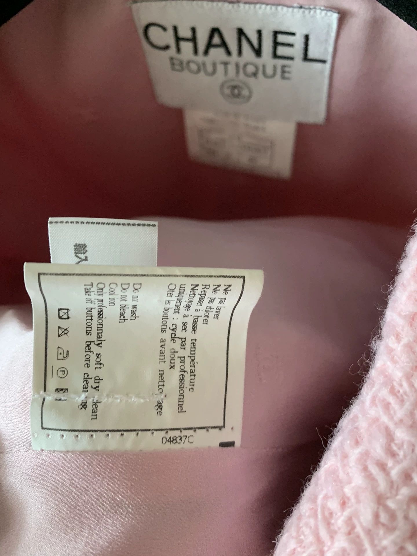 Chanel Chanel Vintage Glass Button Pink Coat Size S / US 4 / IT 40 - 7 Thumbnail