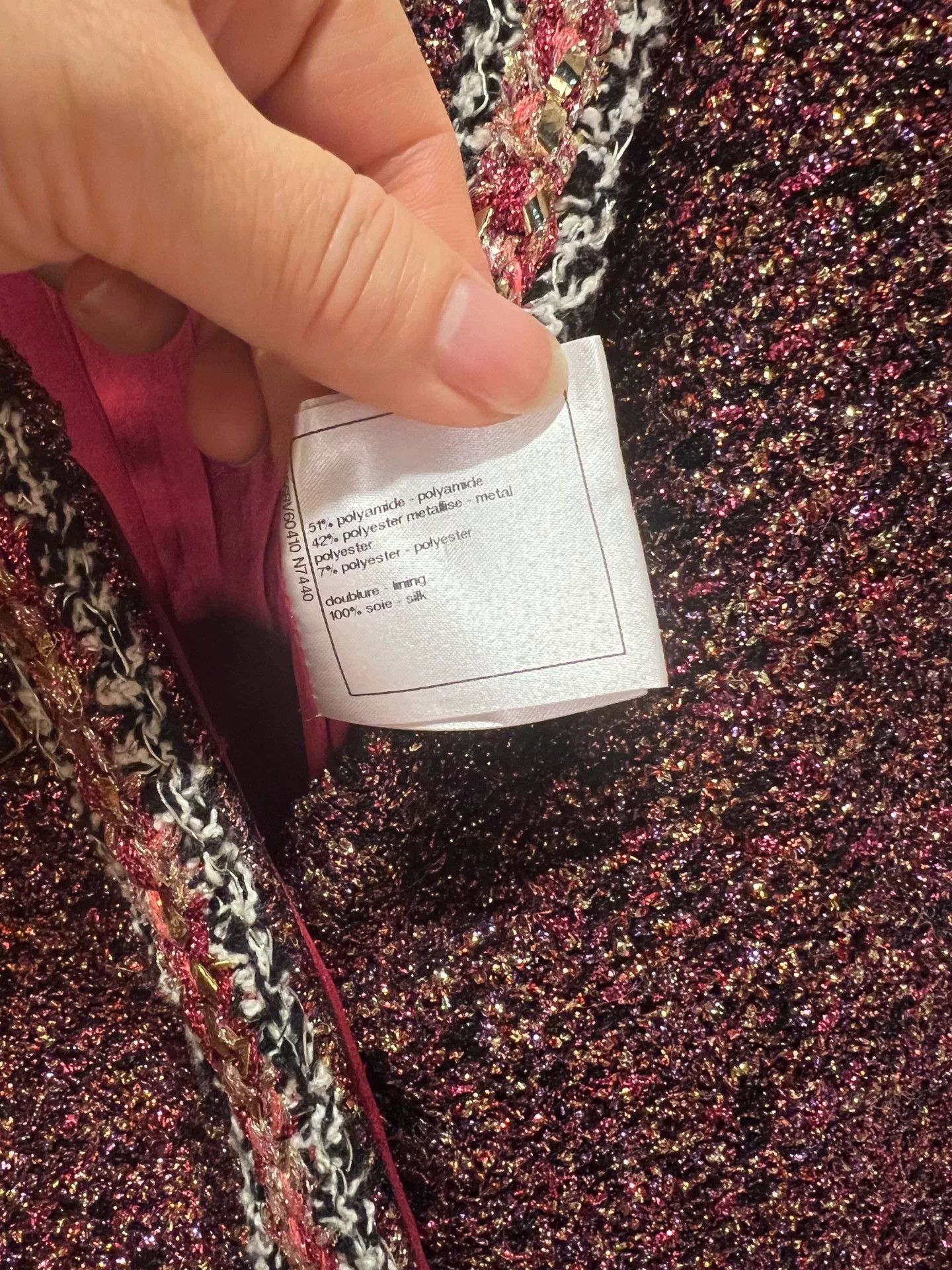 Chanel Chanel Tweed Gold Thread Jumpsuit Size 34" / US 12 / IT 48 - 6 Thumbnail