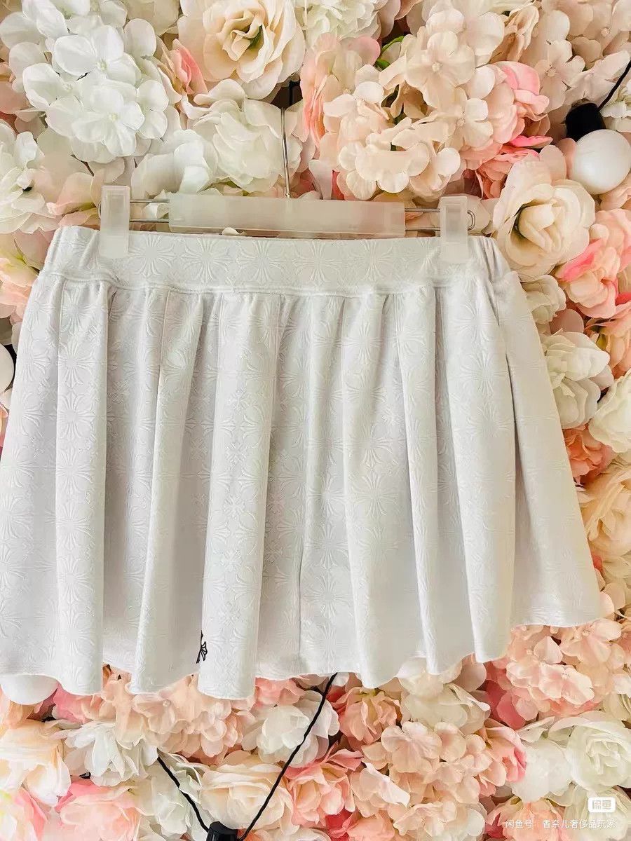 Chrome Hearts Chrome Hearts Tennis Series White Pleated Skirt Size 38" / US 16 / IT 52 - 2 Thumbnail