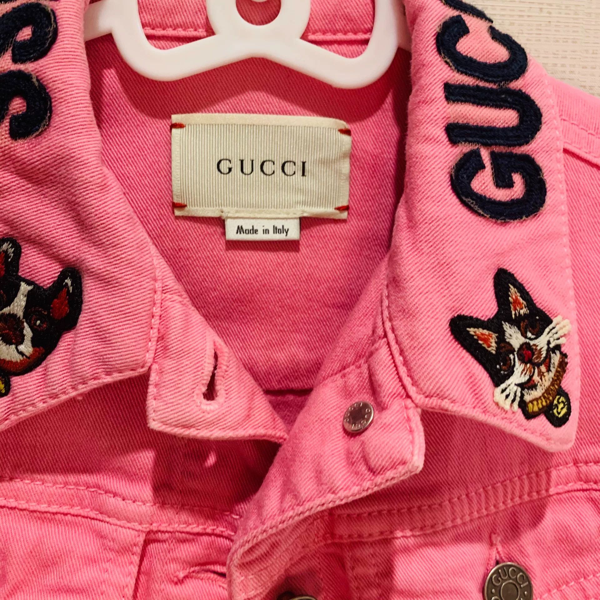 Gucci Gucci Pink Denim Jacket Size 5 Size XXL / US 16-18 / IT 52-54 - 2 Thumbnail