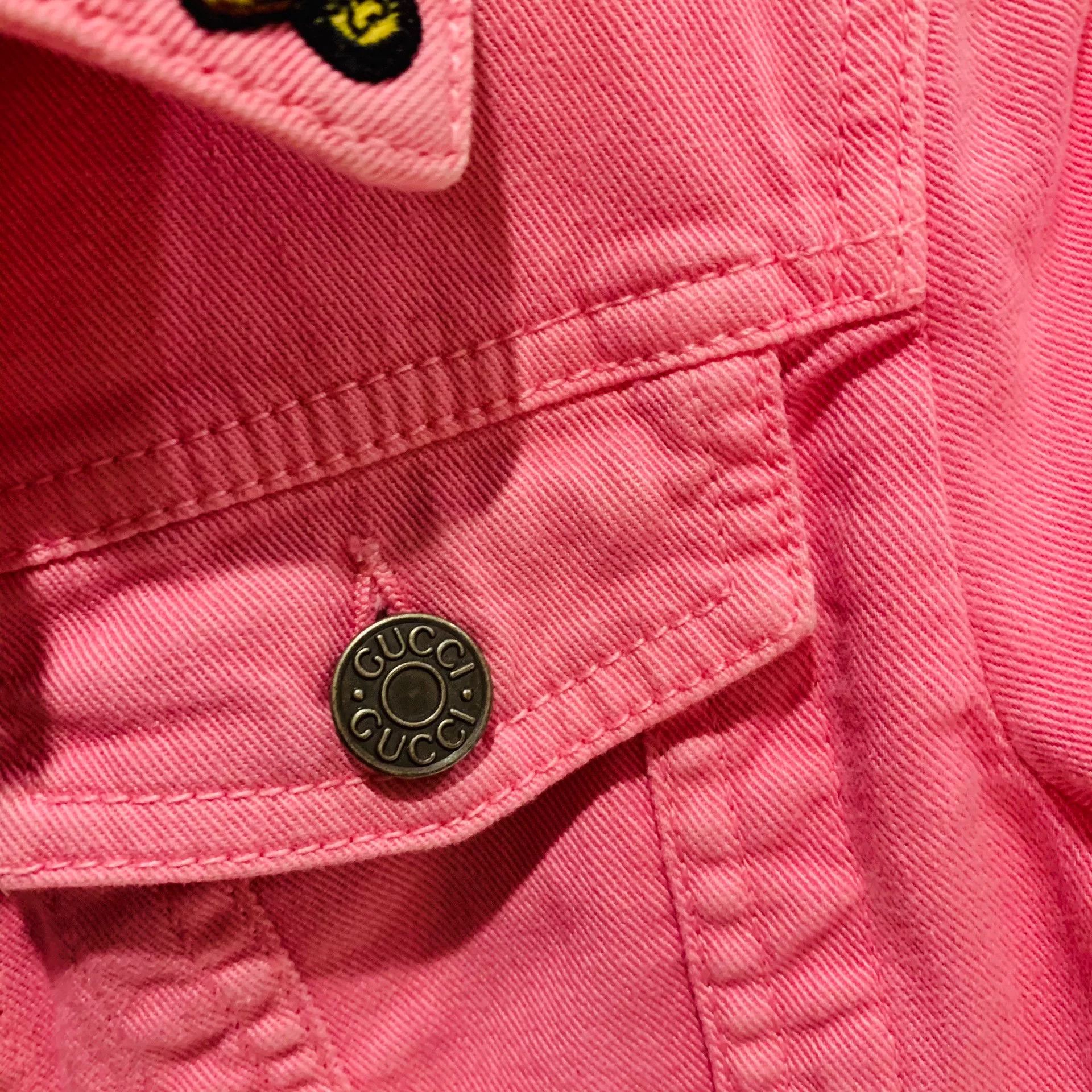 Gucci Gucci Pink Denim Jacket Size 5 Size XXL / US 16-18 / IT 52-54 - 3 Thumbnail