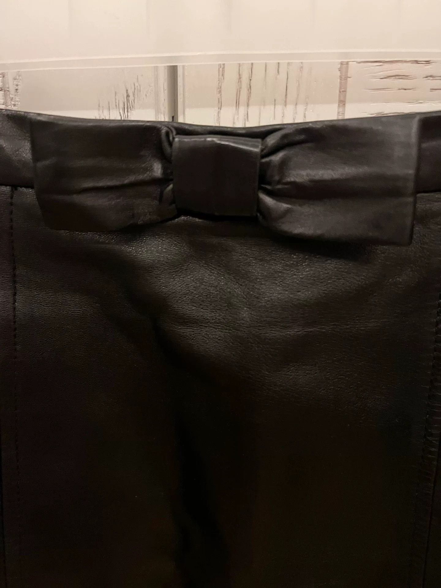Miu Miu Miumiu Lambskin Mini Skirt Size 40" / US 18 - 2 Thumbnail