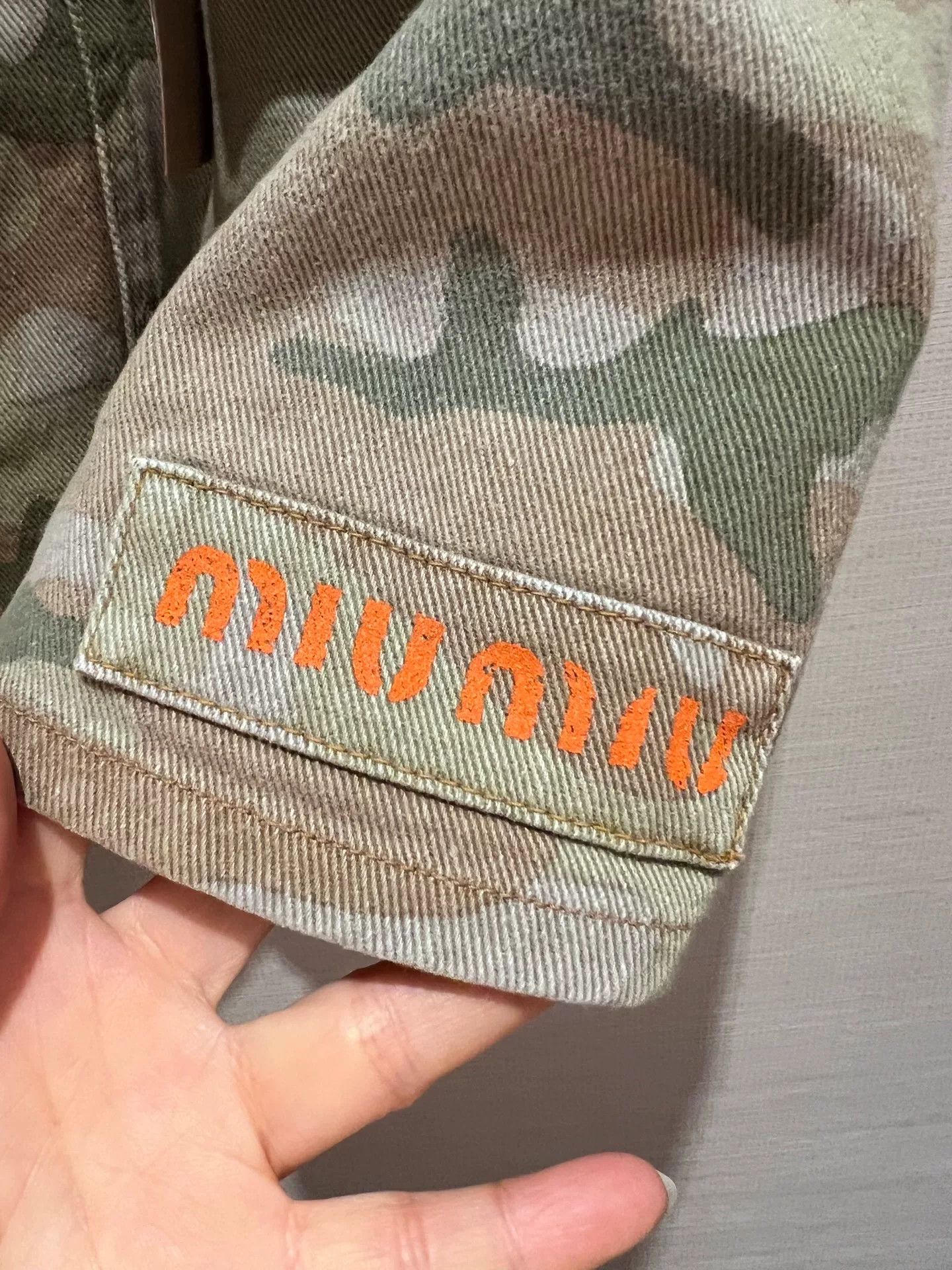 Miu Miu Miumiu Camouflage Denim Skirt Size S / US 4 / IT 40 - 2 Thumbnail