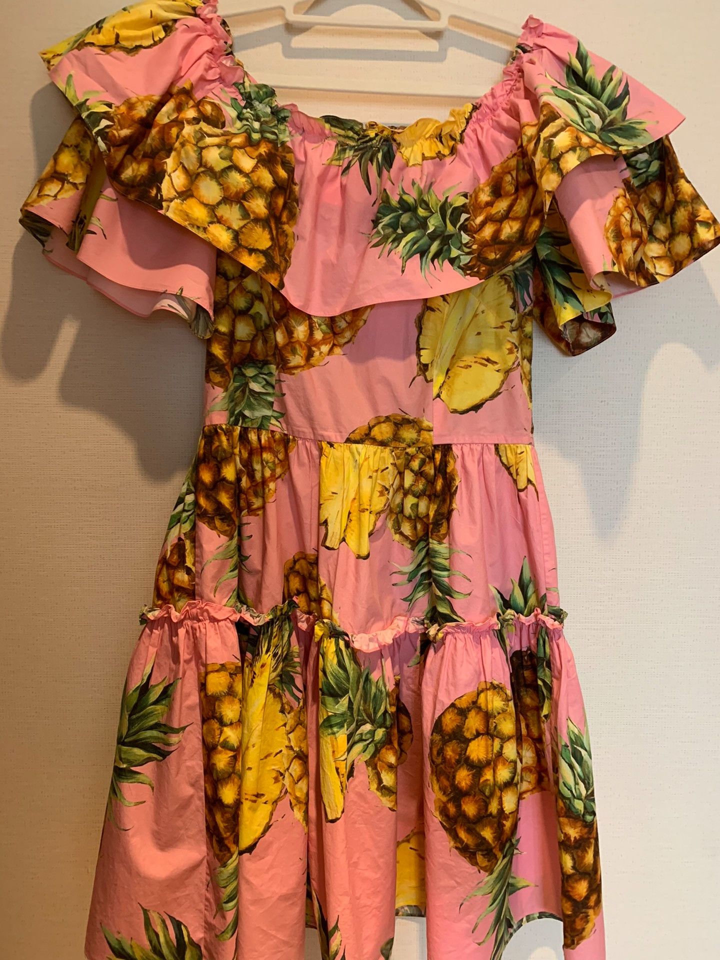 Dolce & Gabbana Dolce & Gabbana Pineapple Print Dress Size M / US 6-8 / IT 42-44 - 2 Thumbnail