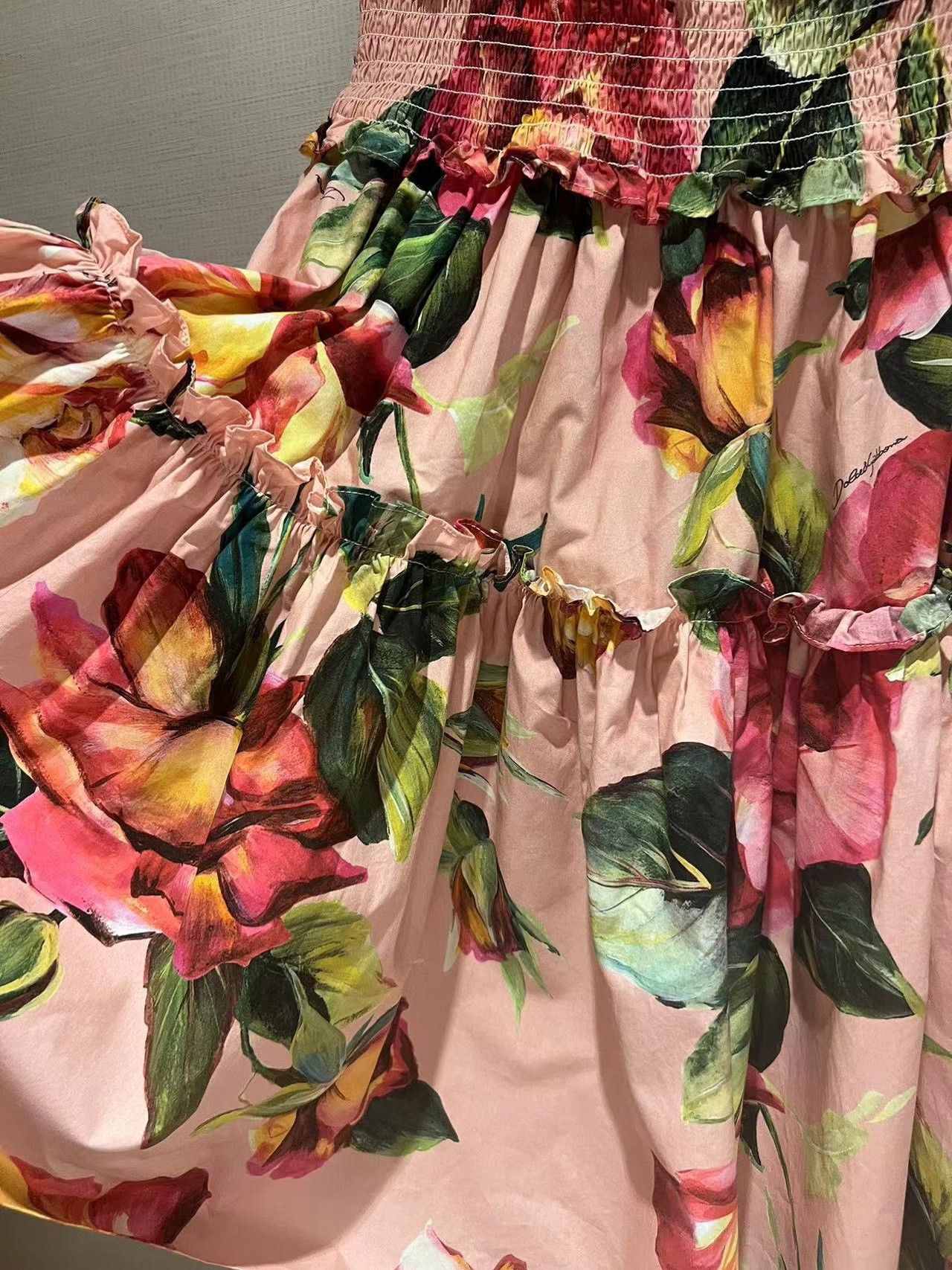Dolce & Gabbana Dolce & Gabbana Floral Dress Size S / US 4 / IT 40 - 2 Thumbnail