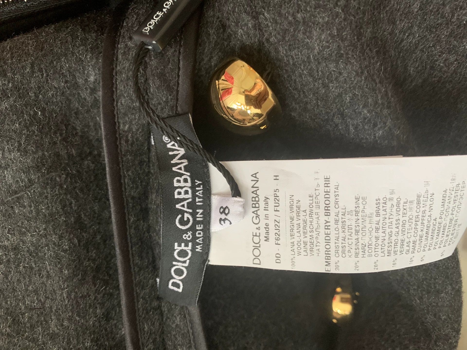 Dolce & Gabbana Dolce & Gabbana Wool Blend Dress Size S / US 4 / IT 40 - 4 Thumbnail