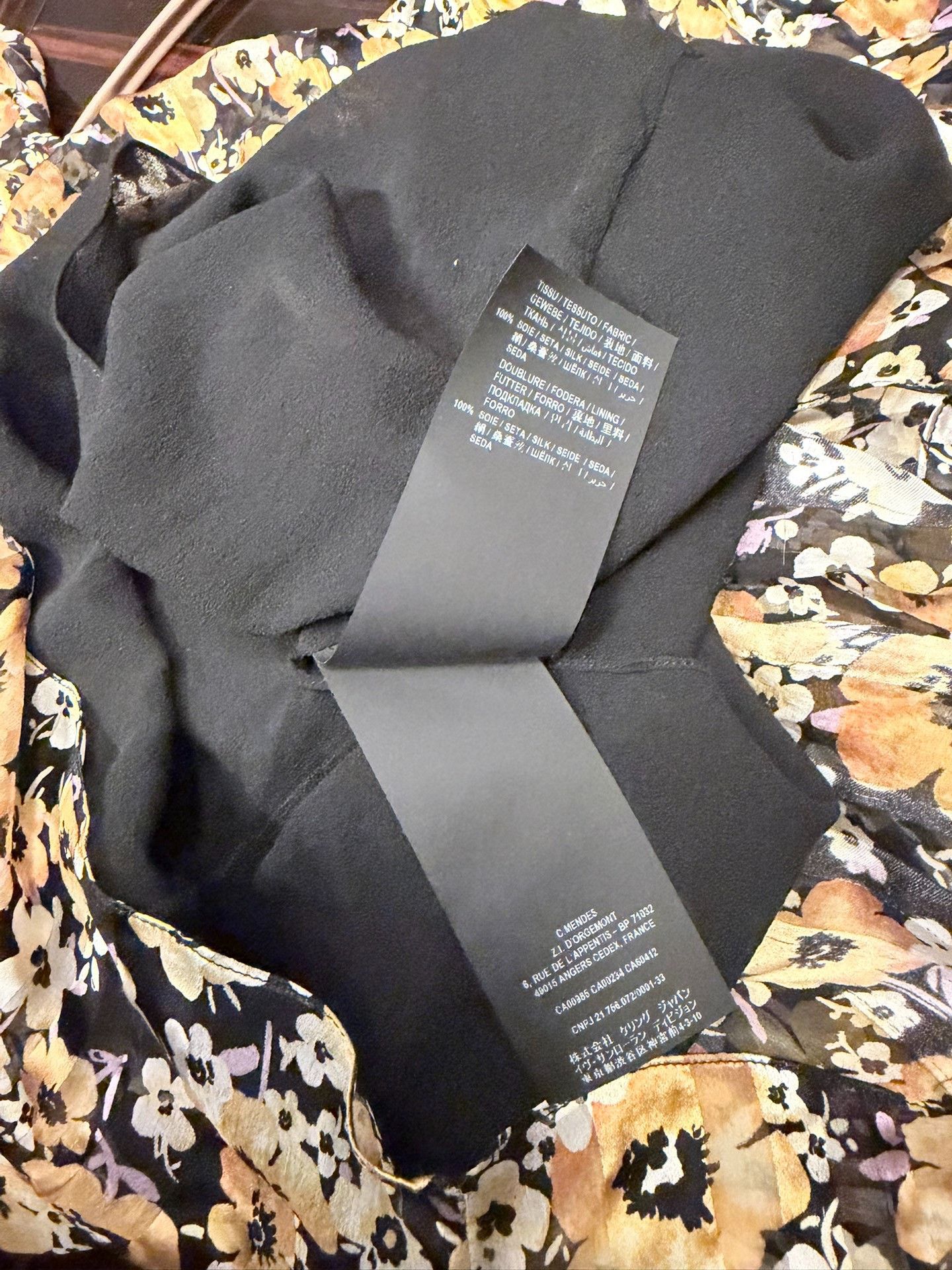 Saint Laurent Paris Saint Laurent Silk Floral Print Dress Size XXS / US 00 / IT 34 - 6 Thumbnail
