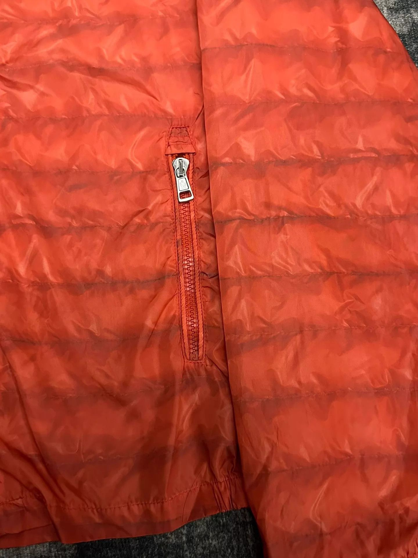Moncler Orange Hooded Lightweight Jacket - Size L Size US L / EU 52-54 / 3 - 7 Thumbnail