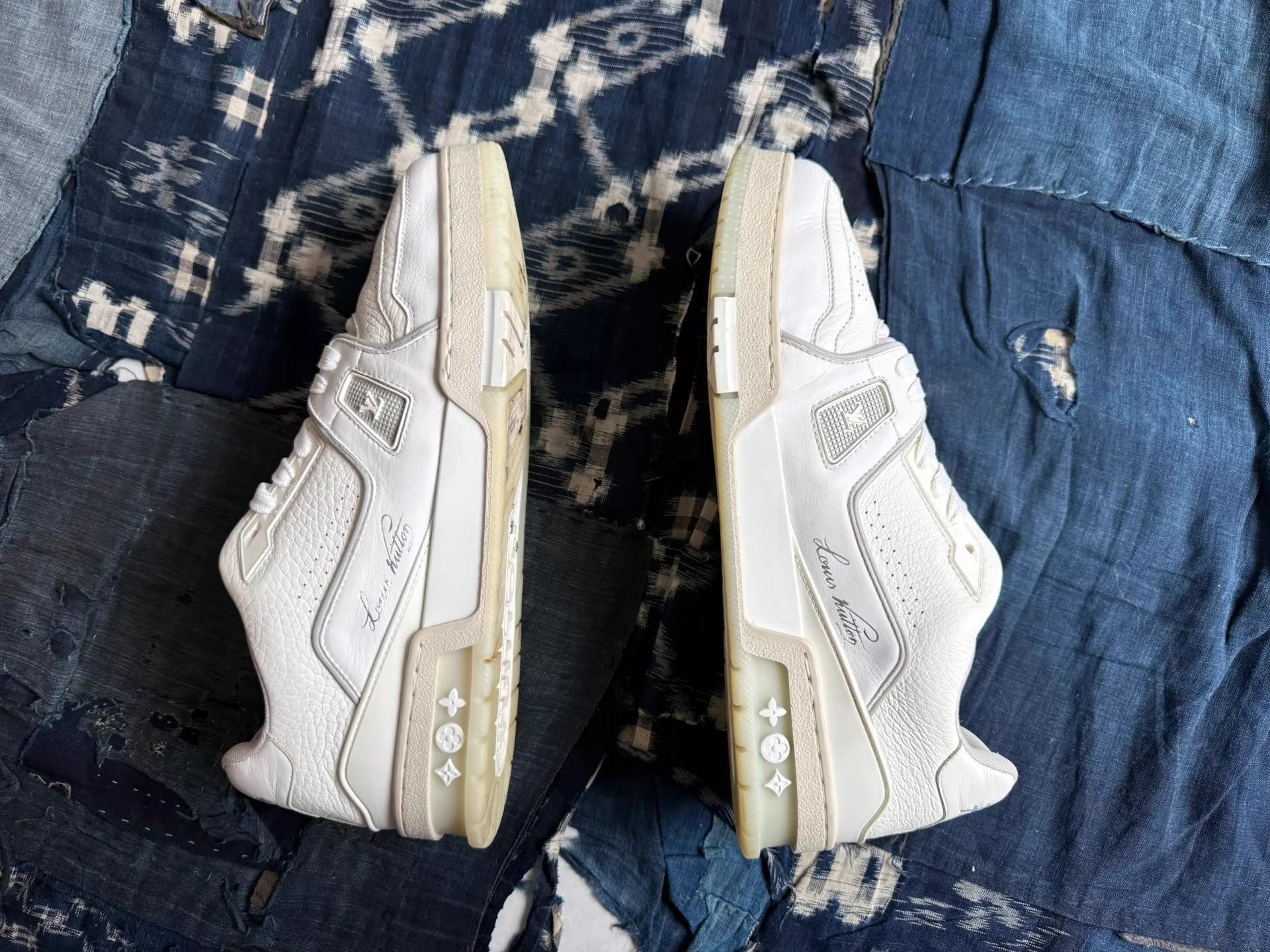Louis Vuitton White Low-Top Sneakers Size 8 Size US 8 / EU 41 - 2 Thumbnail
