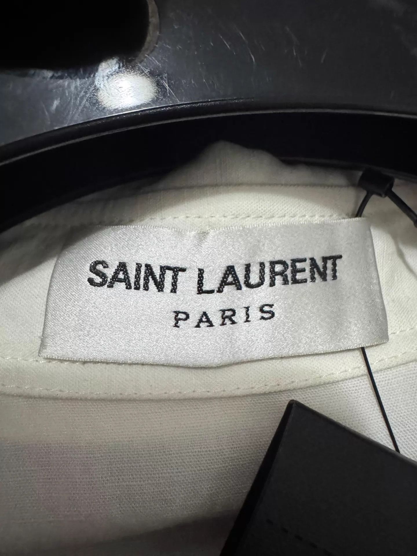 Saint Laurent Paris Beige Long Sleeve Collared Shirt Size US S / EU 44-46 / 1 - 6 Thumbnail