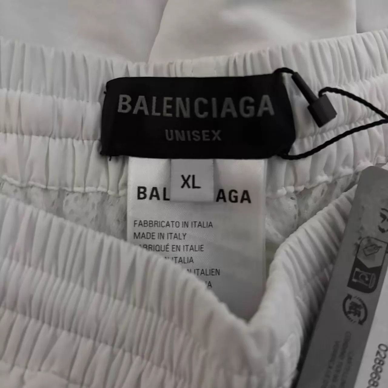 Balenciaga White Casual Pants with Side Brand Lettering Size US 36 / EU 52 - 3 Thumbnail