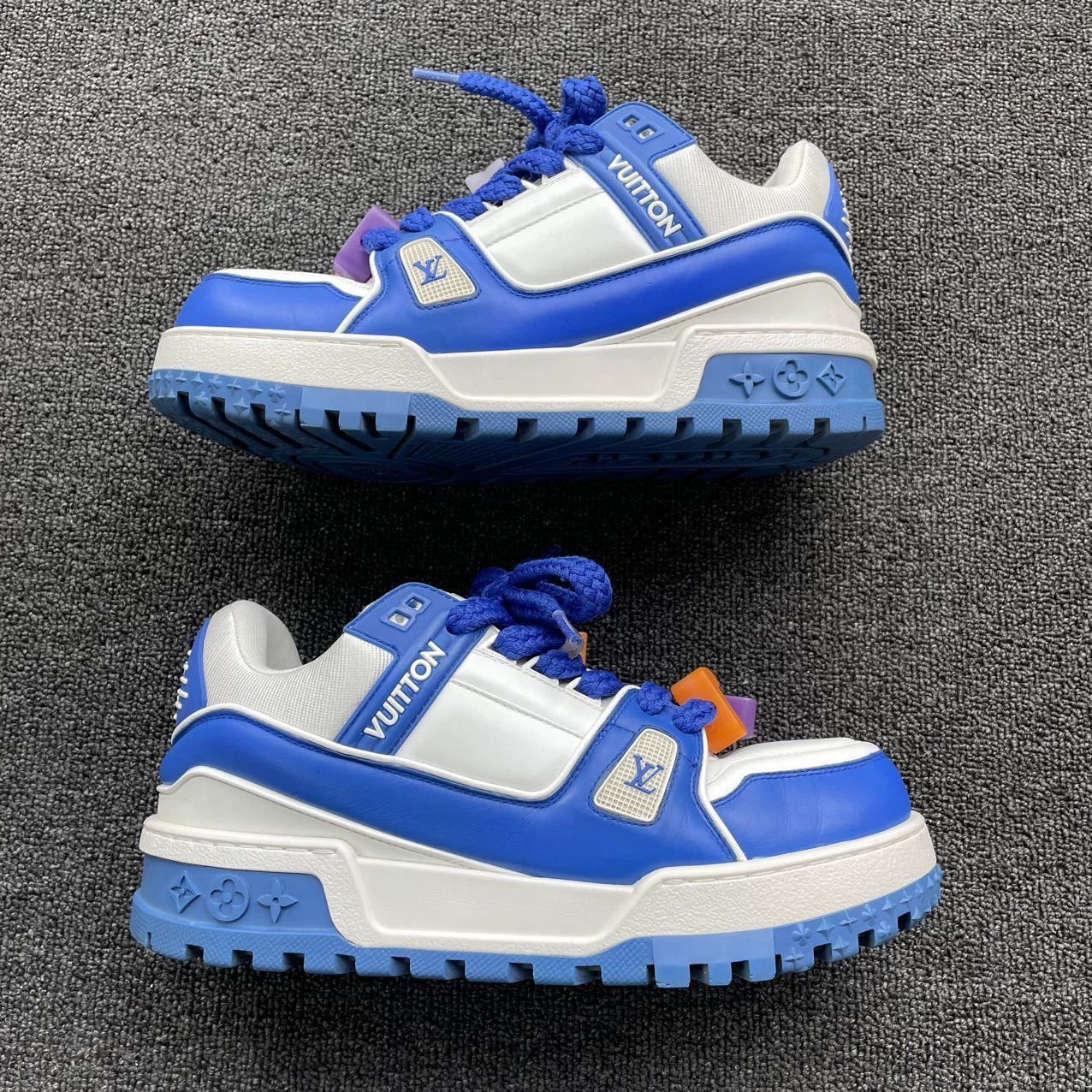 Louis Vuitton Multi-Color Low Top Sneakers with Decorative Laces Size US 8.5 / EU 41-42 - 6 Thumbnail