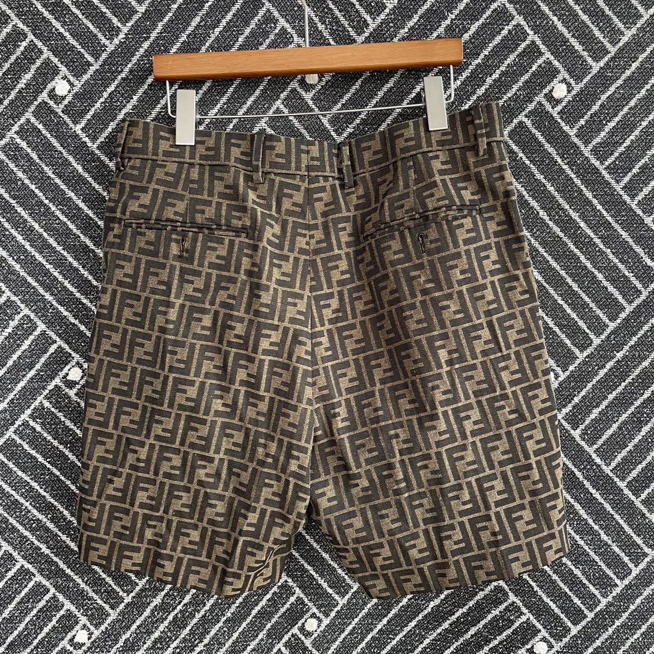 Fendi Brown Patterned Casual Shorts Size 34 Size US 34 / EU 50 - 2 Thumbnail