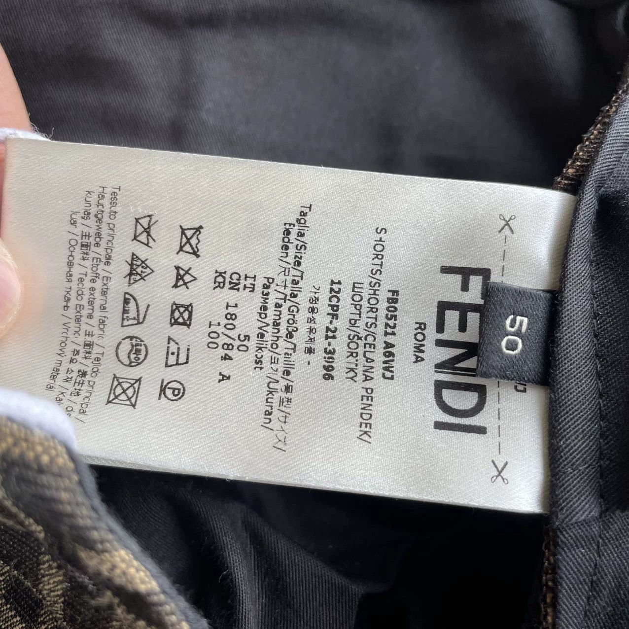 Fendi Brown Patterned Casual Shorts Size 34 Size US 34 / EU 50 - 4 Thumbnail