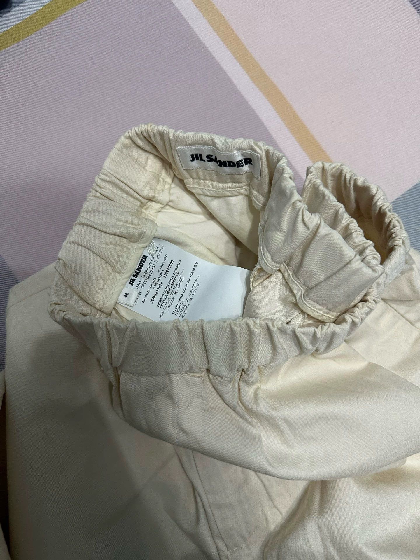 Jil Sander White Casual Pants Size 30 Size US 30 / EU 46 - 3 Thumbnail