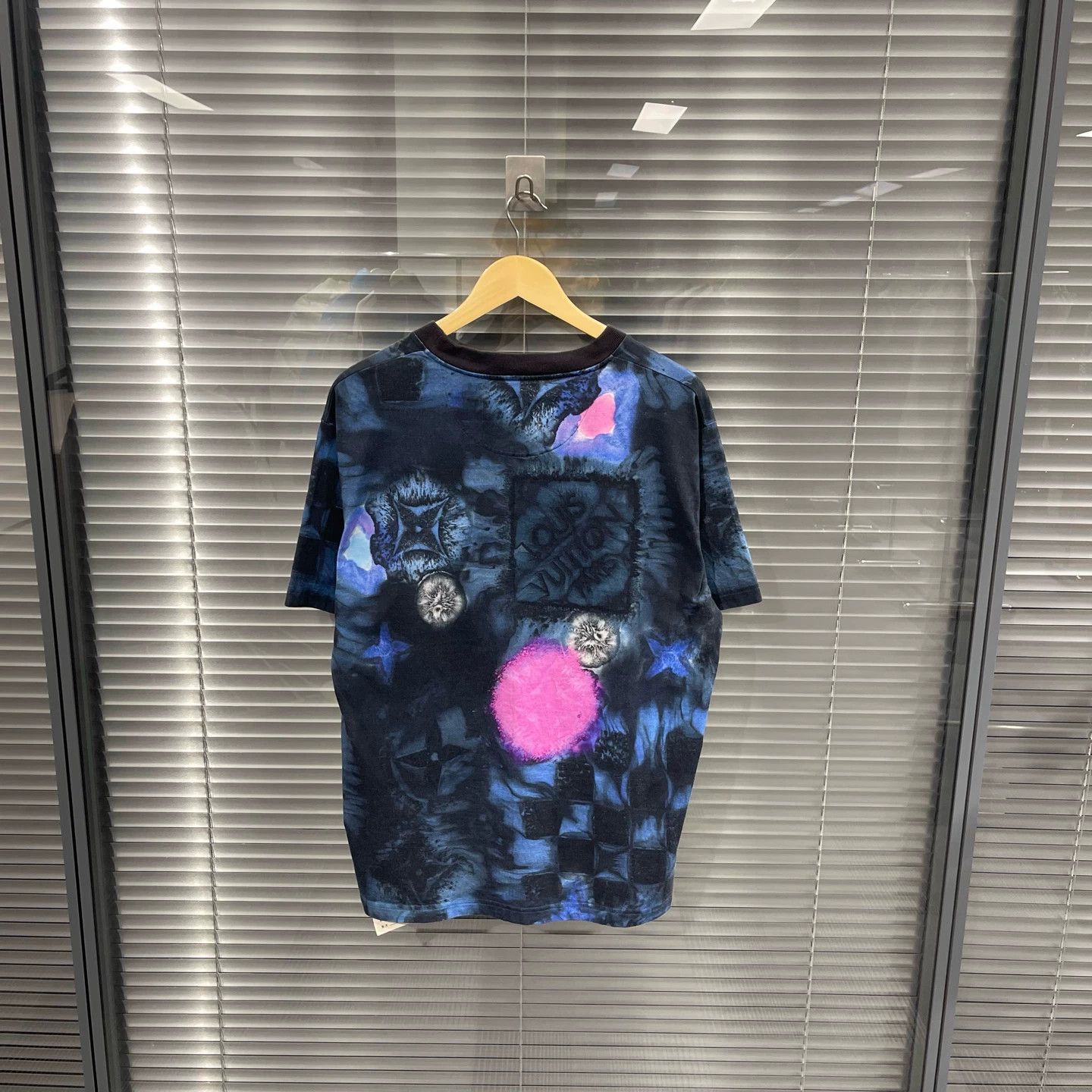 Louis Vuitton Blue Abstract Print Short Sleeve Shirt Size US L / EU 52-54 / 3 - 2 Thumbnail