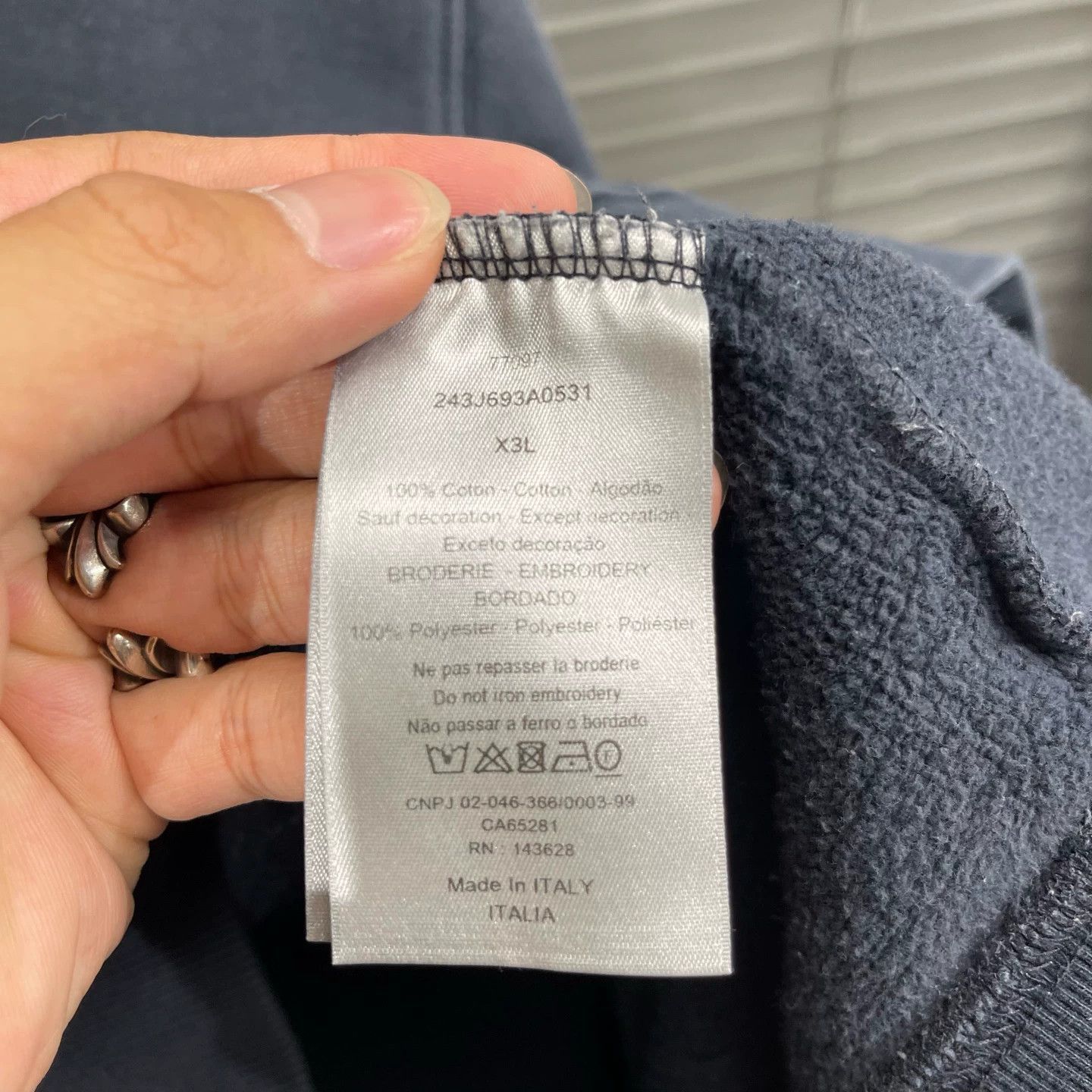Dior Gray Crewneck Sweatshirt - XXL Size US XXL / EU 58 / 5 - 5 Thumbnail