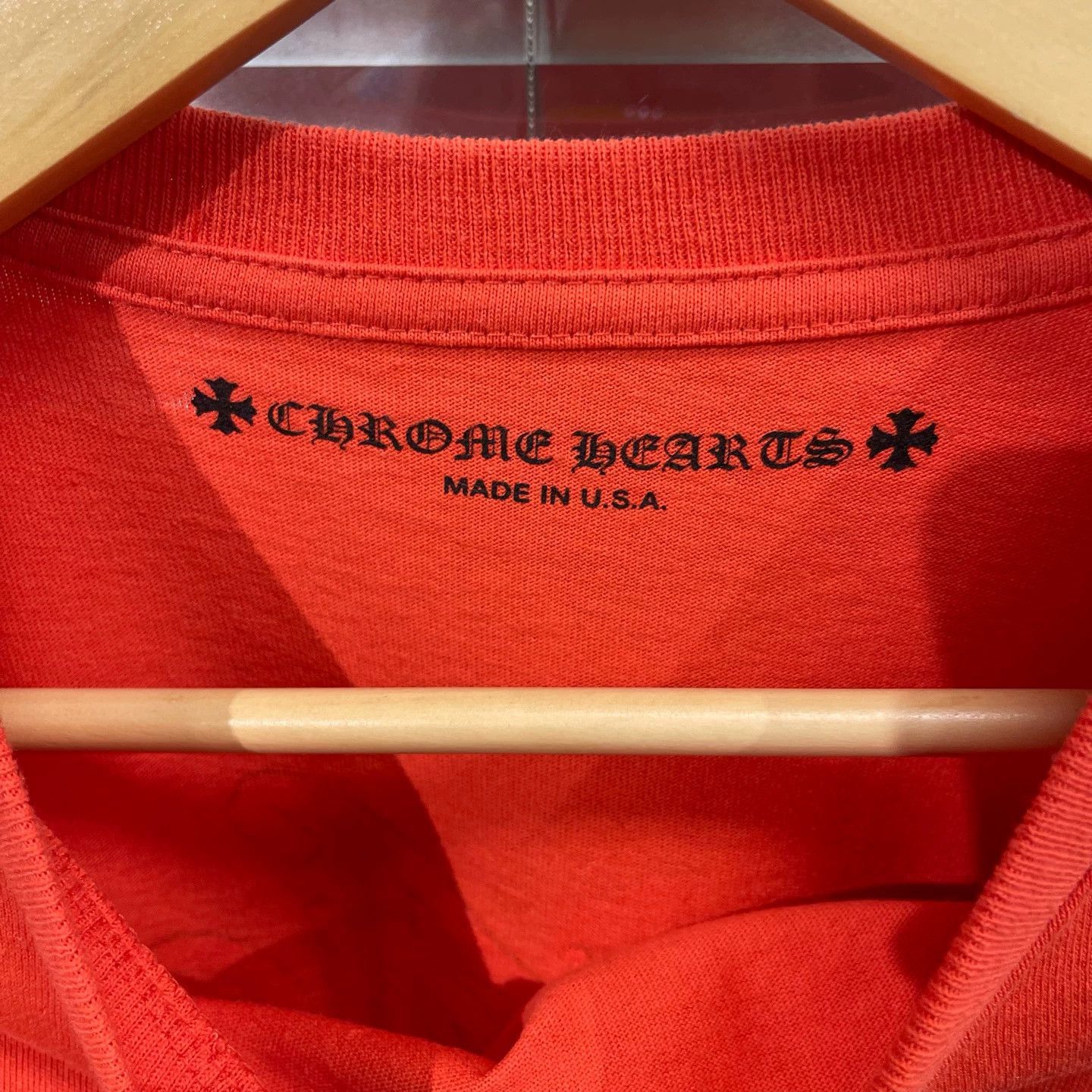 Chrome Hearts Orange Long Sleeve Graphic Shirt Size US L / EU 52-54 / 3 - 3 Thumbnail