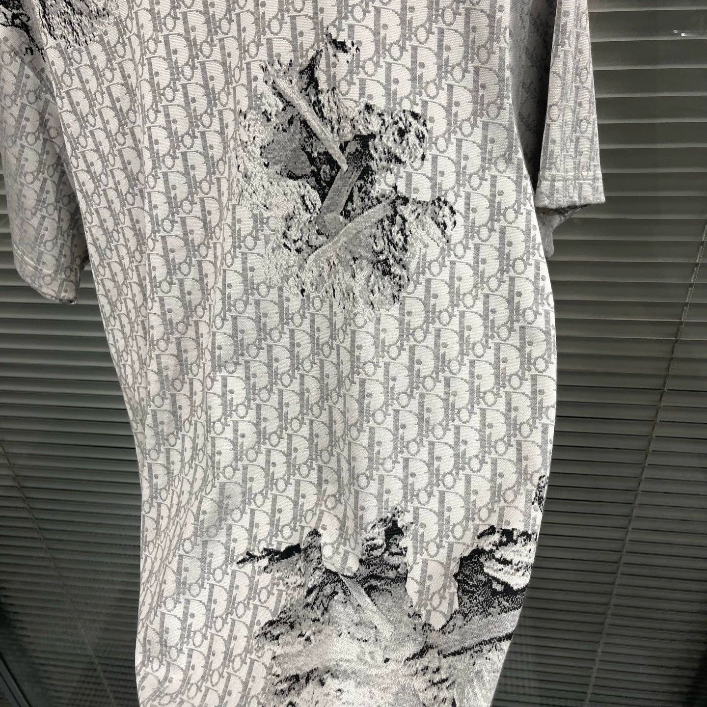 Dior Distressed Pattern Short Sleeve T-Shirt Size US S / EU 44-46 / 1 - 4 Thumbnail