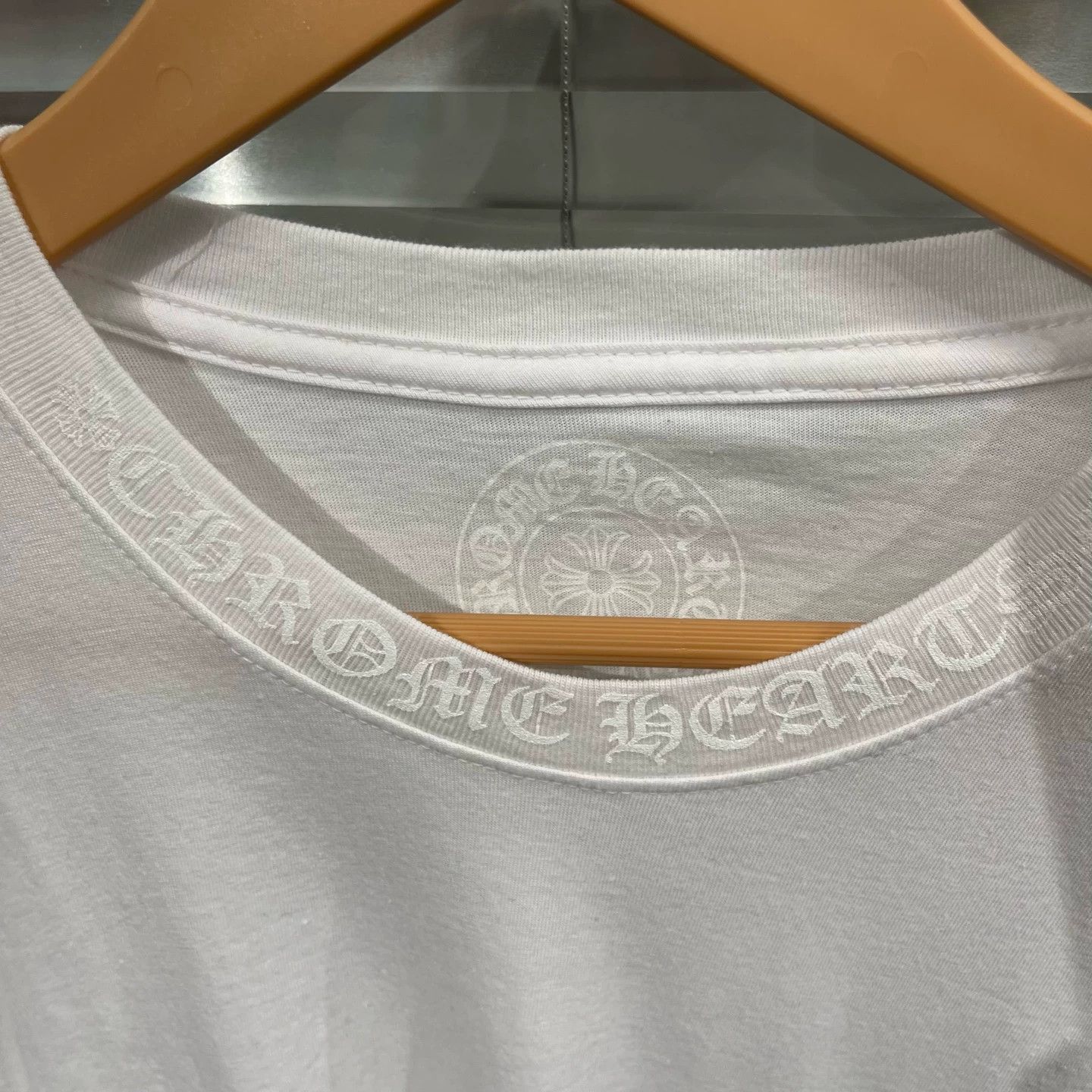 Chrome Hearts White Long Sleeve Shirt with Chest Pocket Size US M / EU 48-50 / 2 - 3 Thumbnail