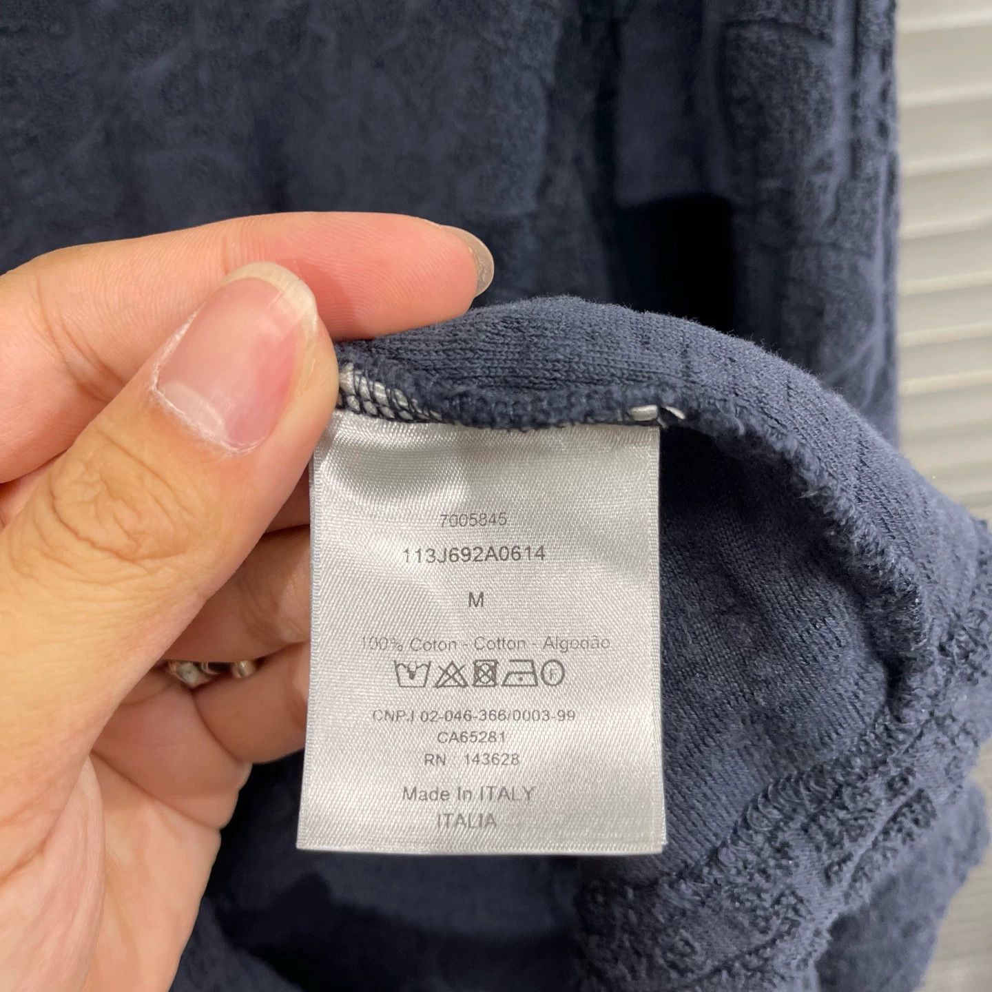 Dior Blue Textured Short-Sleeve Shirt Size US M / EU 48-50 / 2 - 4 Thumbnail
