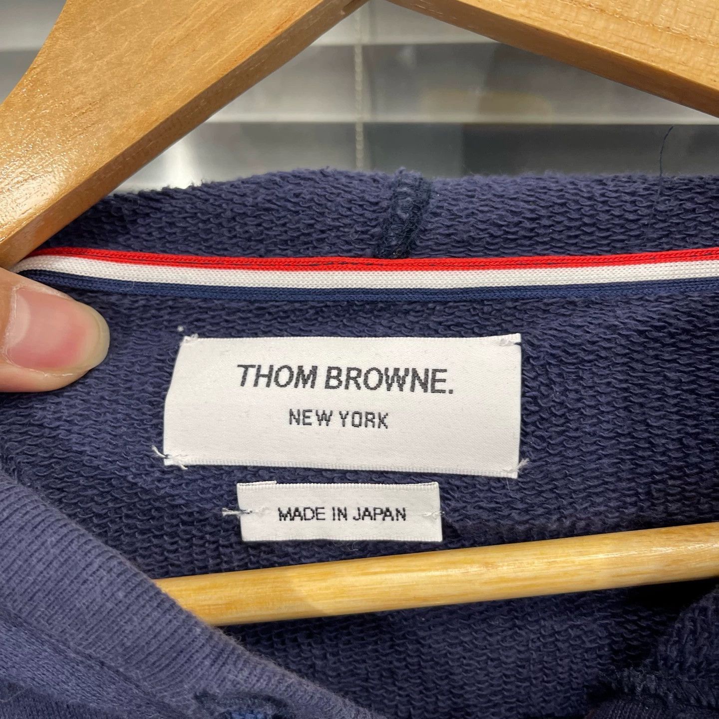 Thom Browne Blue Zip-Up Hooded Sweatshirt Size US S / EU 44-46 / 1 - 3 Thumbnail