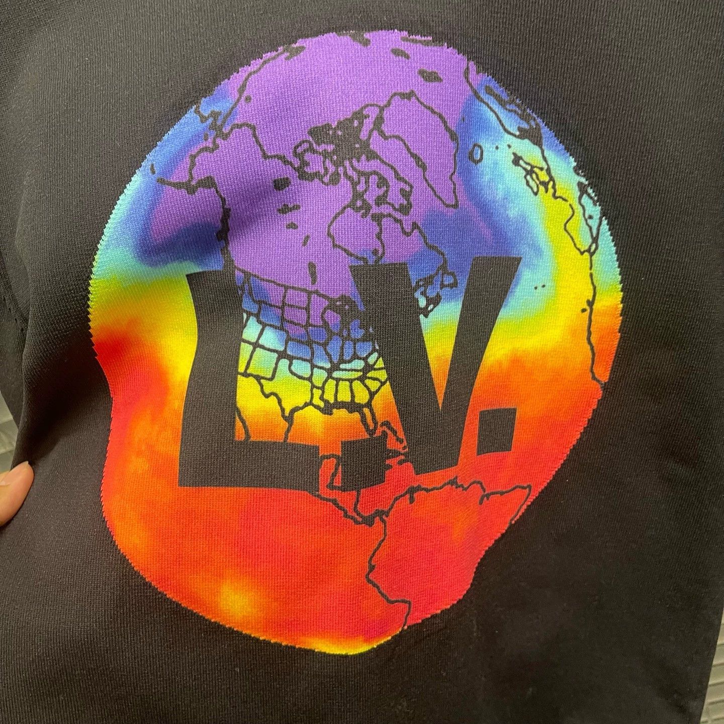 Louis Vuitton Black Long Sleeve Graphic Print Top Size US S / EU 44-46 / 1 - 4 Thumbnail