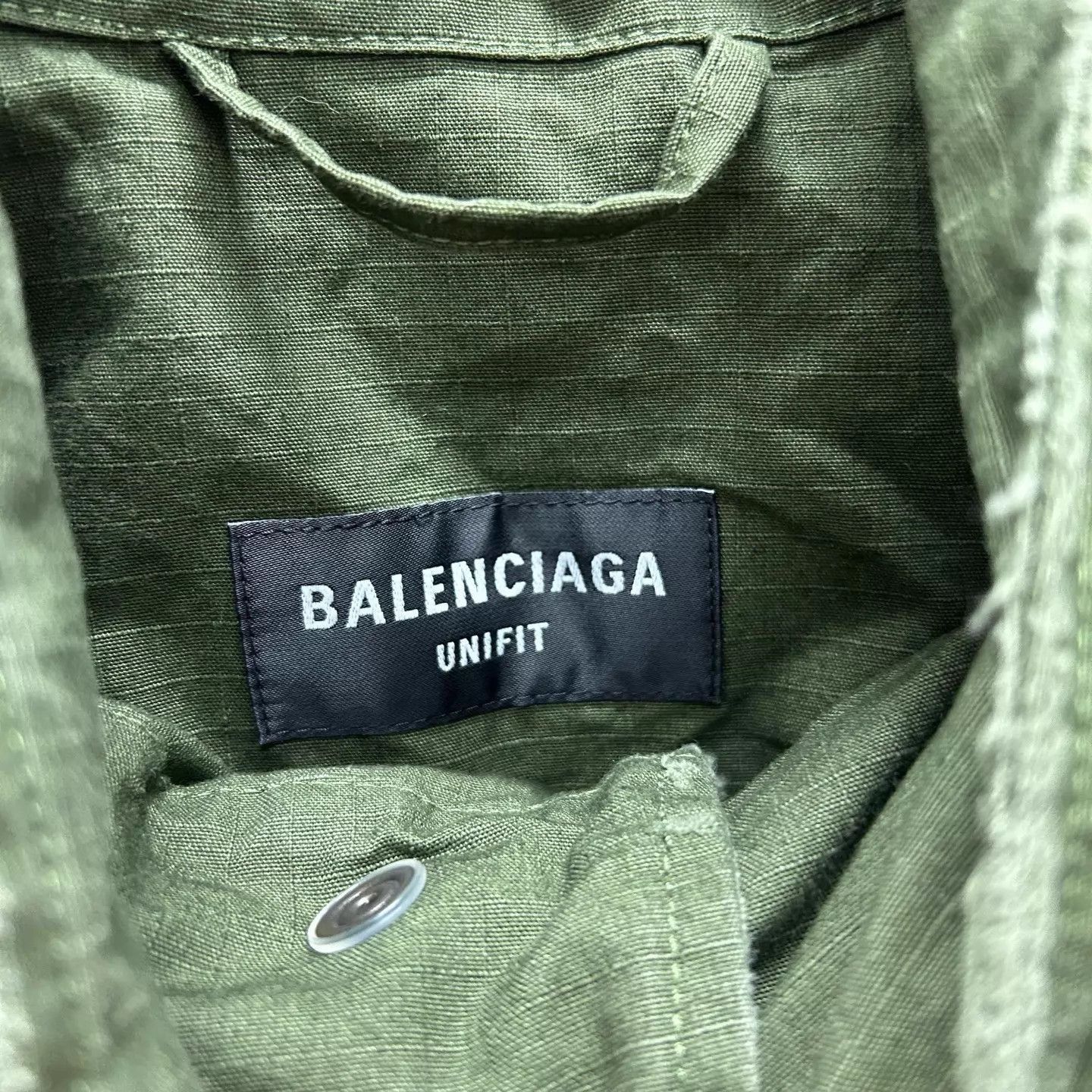 Balenciaga Green Utility Jacket with Multiple Pockets Size US L / EU 52-54 / 3 - 3 Thumbnail