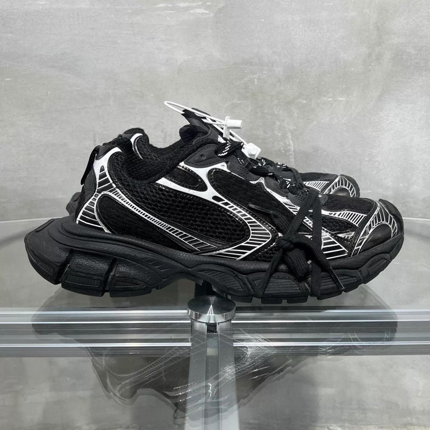 Balenciaga Black Hitop Sneakers Size 8 Size US 8 / EU 41 - 4 Thumbnail