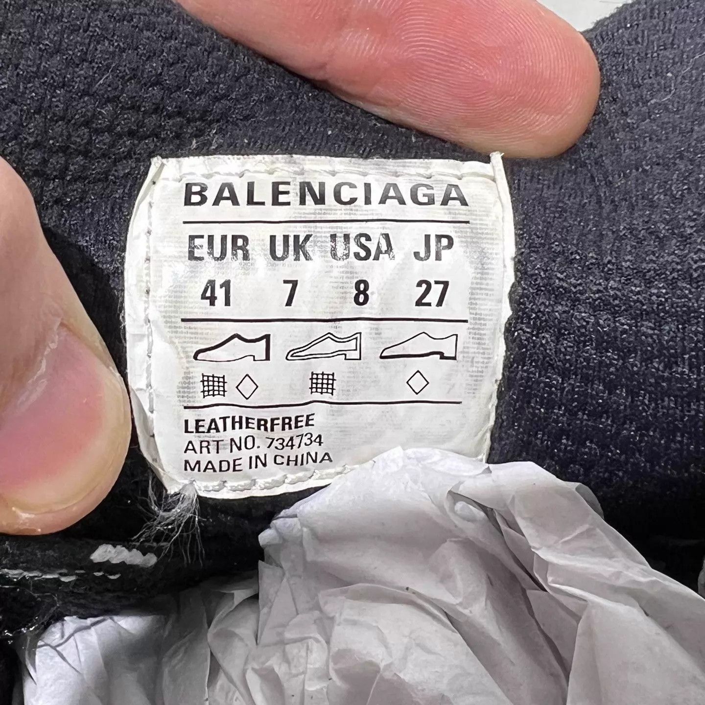 Balenciaga Black Hitop Sneakers Size 8 Size US 8 / EU 41 - 8 Thumbnail