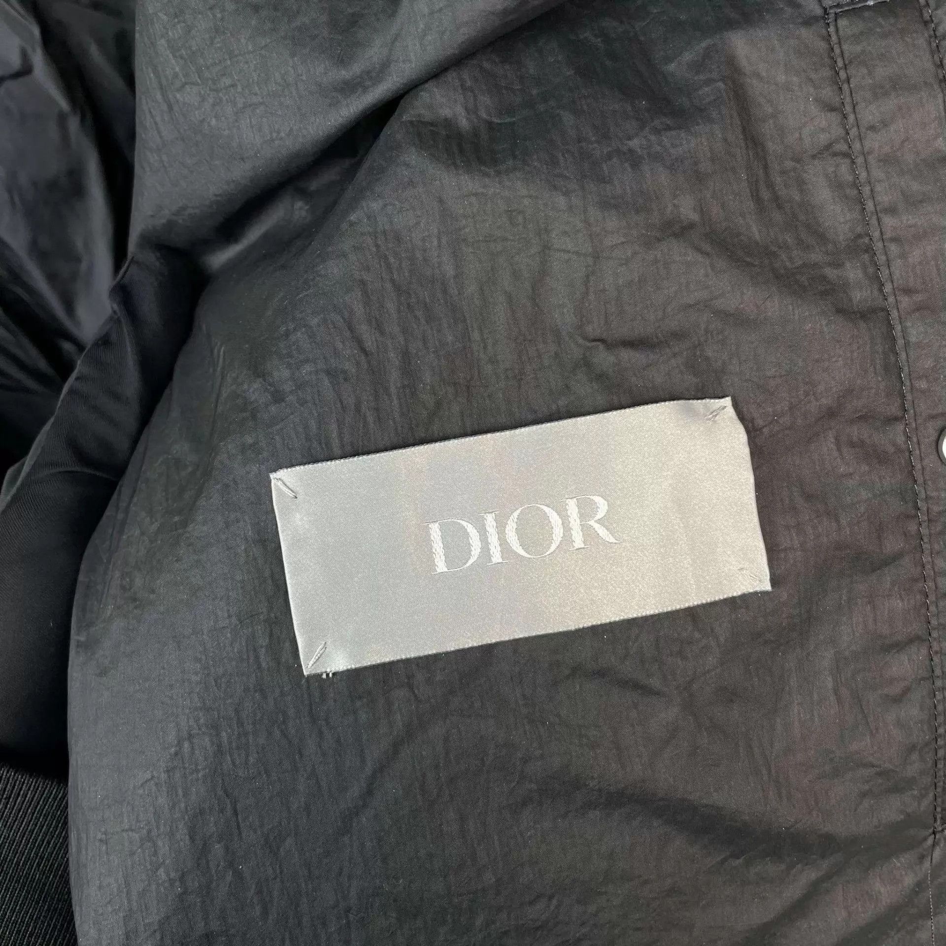 Dior Black Lightweight Button-Front Jacket - Size L Size US L / EU 52-54 / 3 - 3 Thumbnail