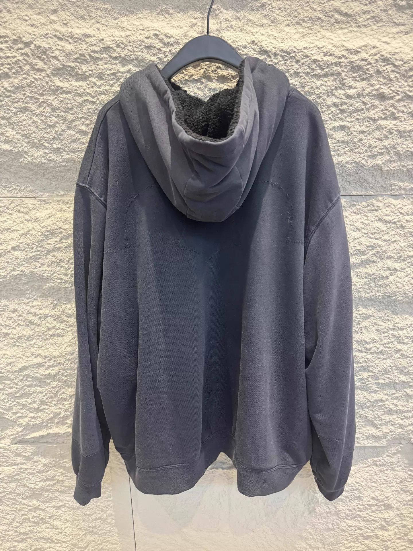 Maison Margiela Gray Zip-Up Hoodie with Fleece Lining Size US XS / EU 42 / 0 - 4 Thumbnail